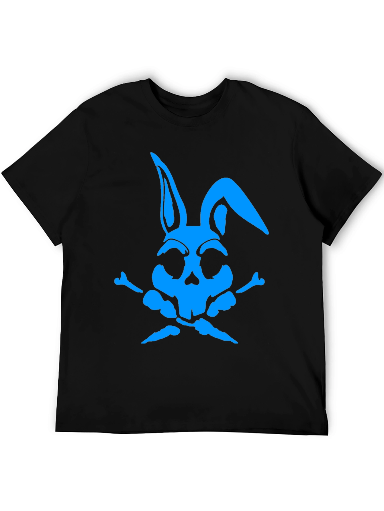 Skull Bunny Graphic T-Shirt - Mens Black Tee