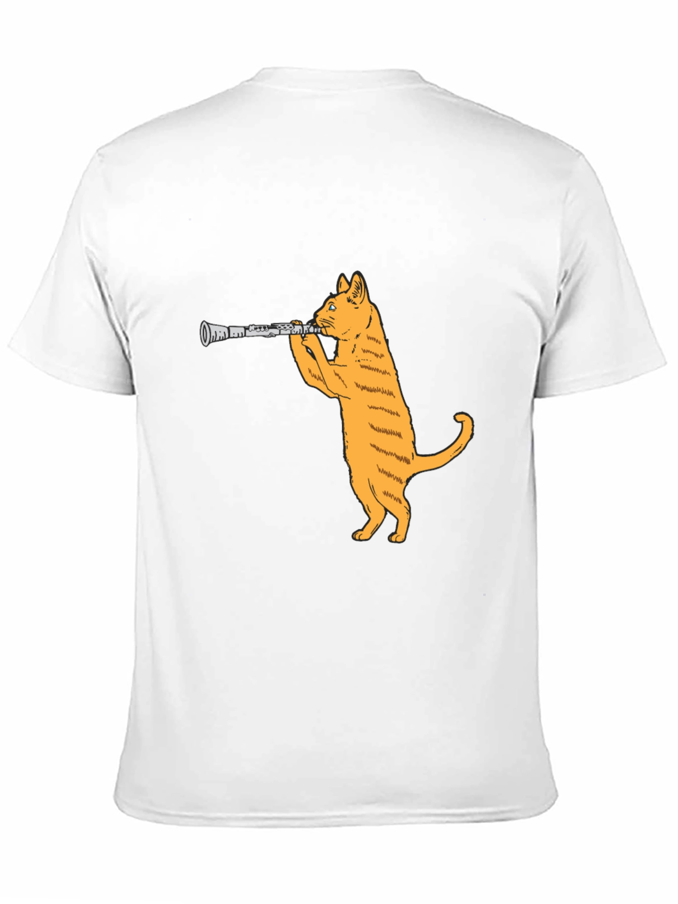 Cat Clarinet Black T-Shirt