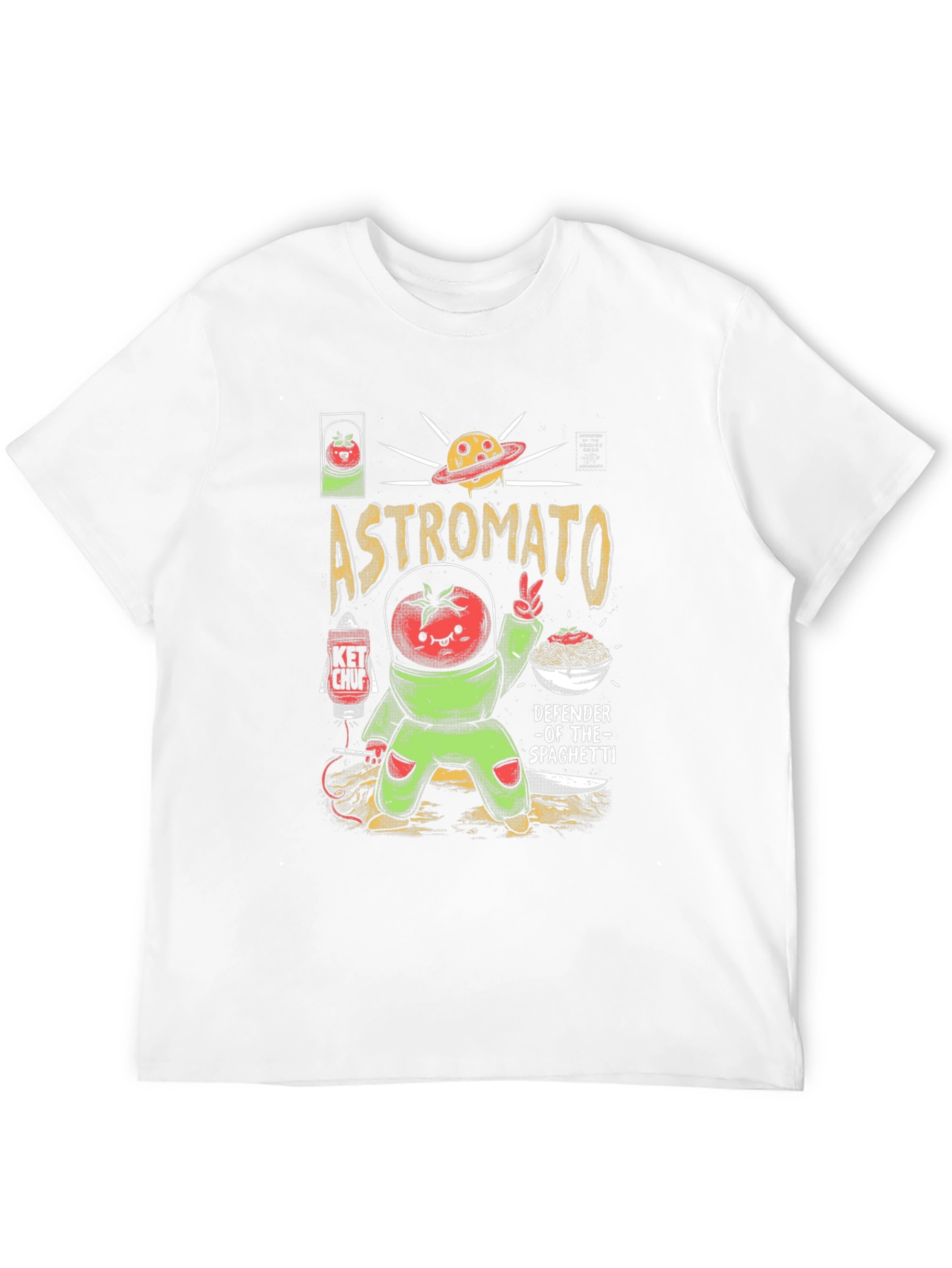 Astromato T-Shirt: Defender of Spaghetti