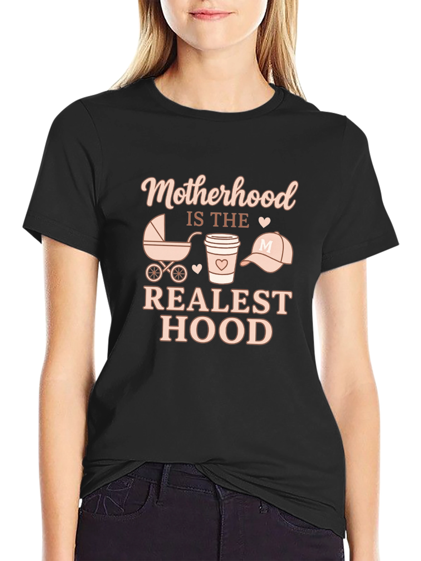 Motherhood Is the Realest Hood T-Shirt