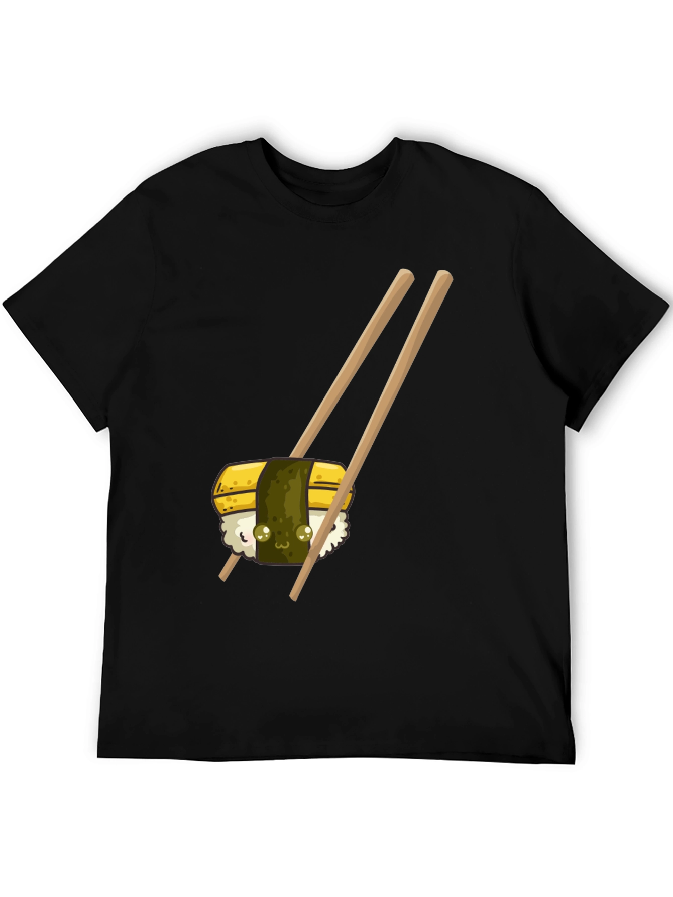 Sushi Graphic Tee -  Unisex Black T-Shirt