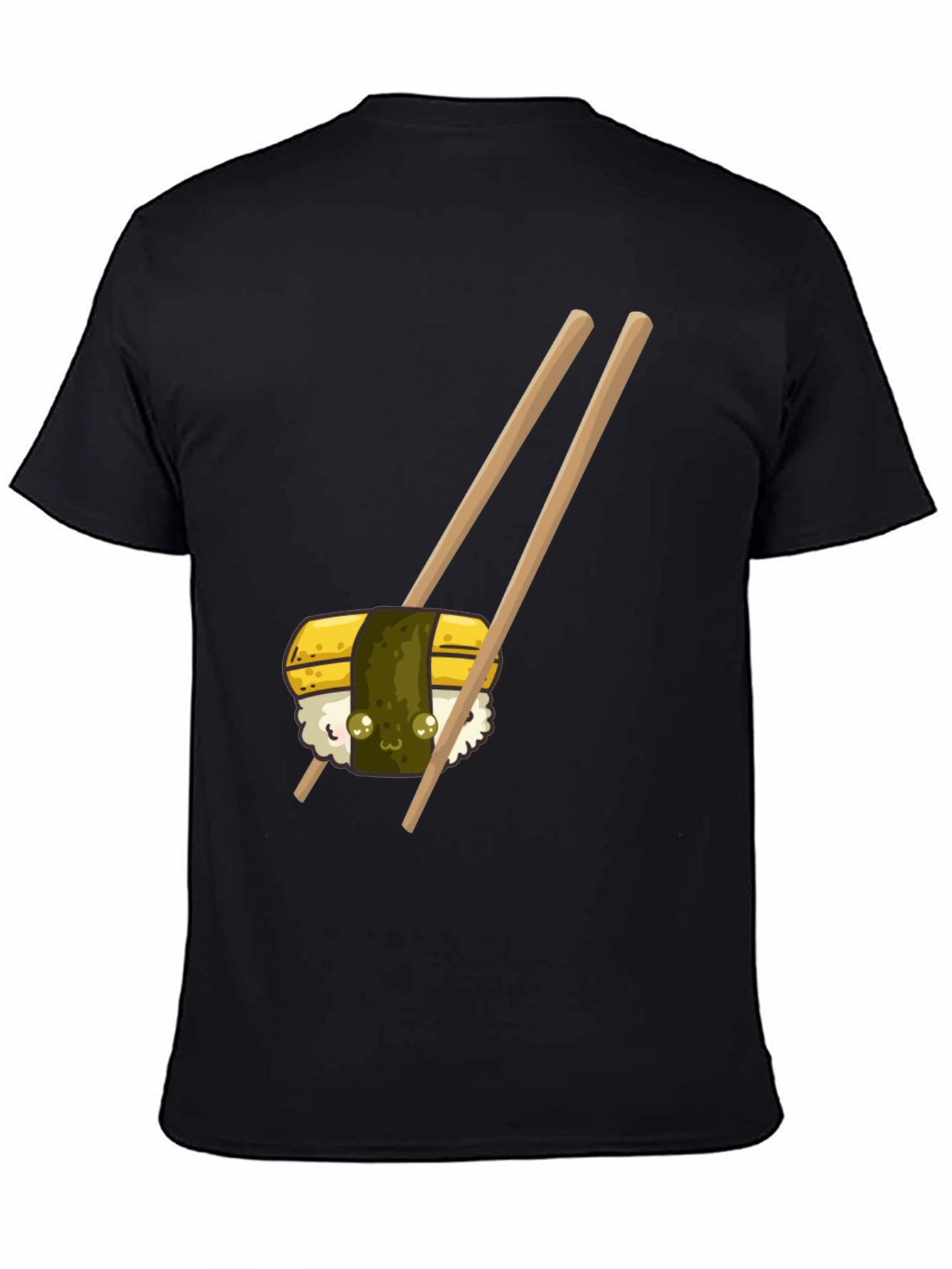 Sushi Graphic Tee -  Unisex Black T-Shirt