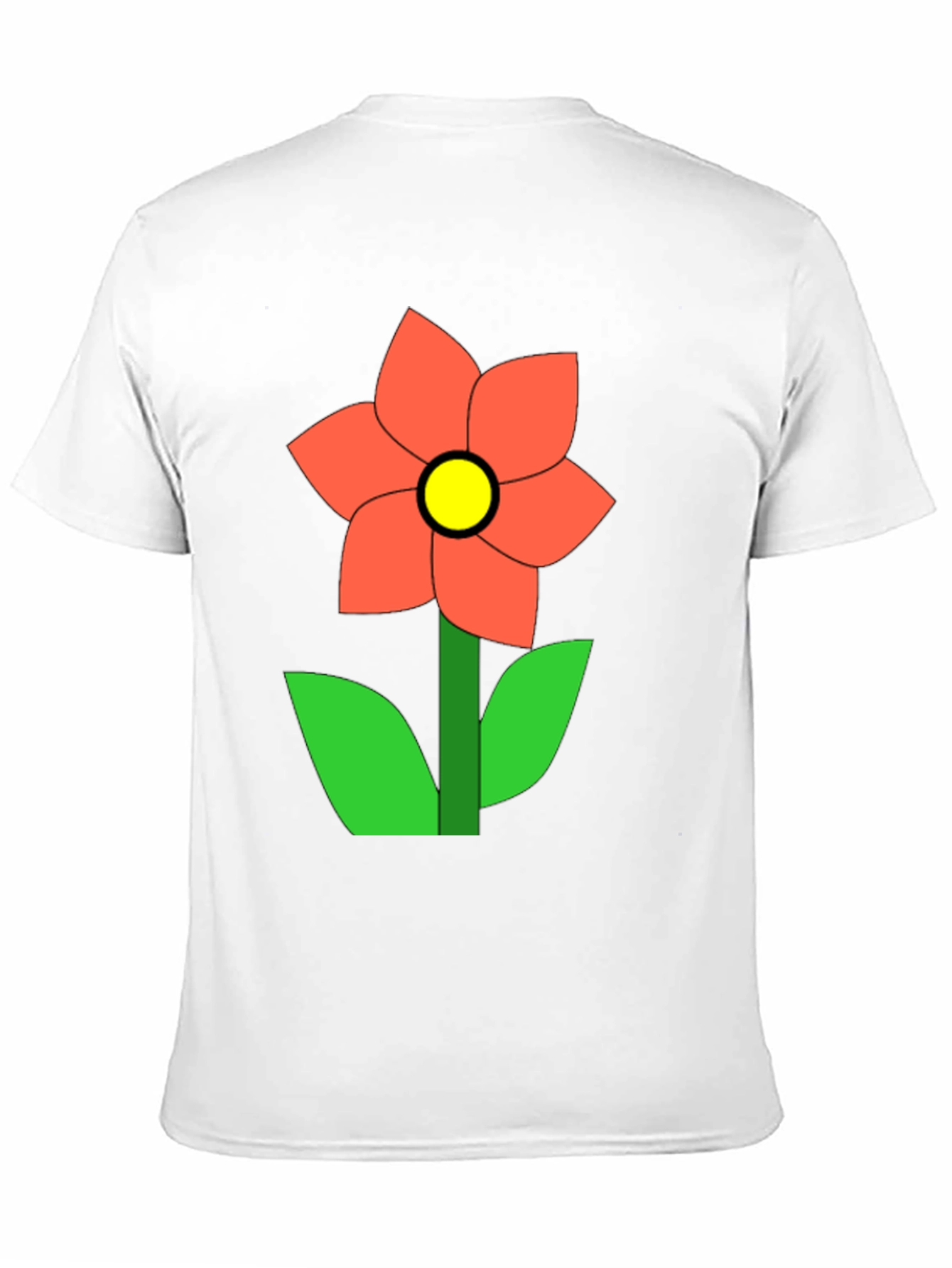 Flower Graphic Black T-Shirt Casual Wear