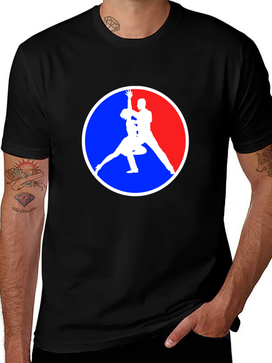 Dancing Silhouette Graphic Tee - Black