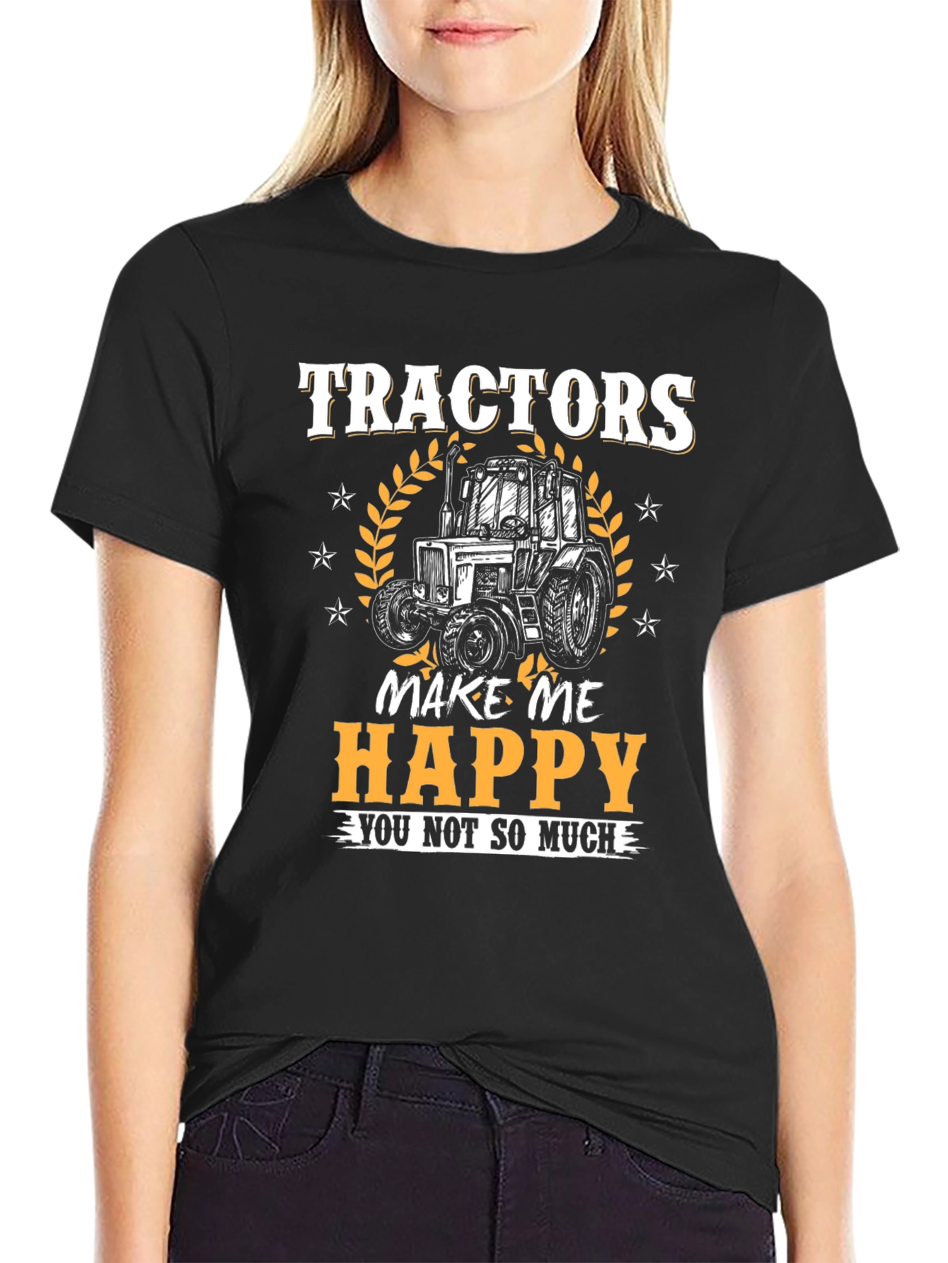 Tractors Make Me Happy Graphic Tee