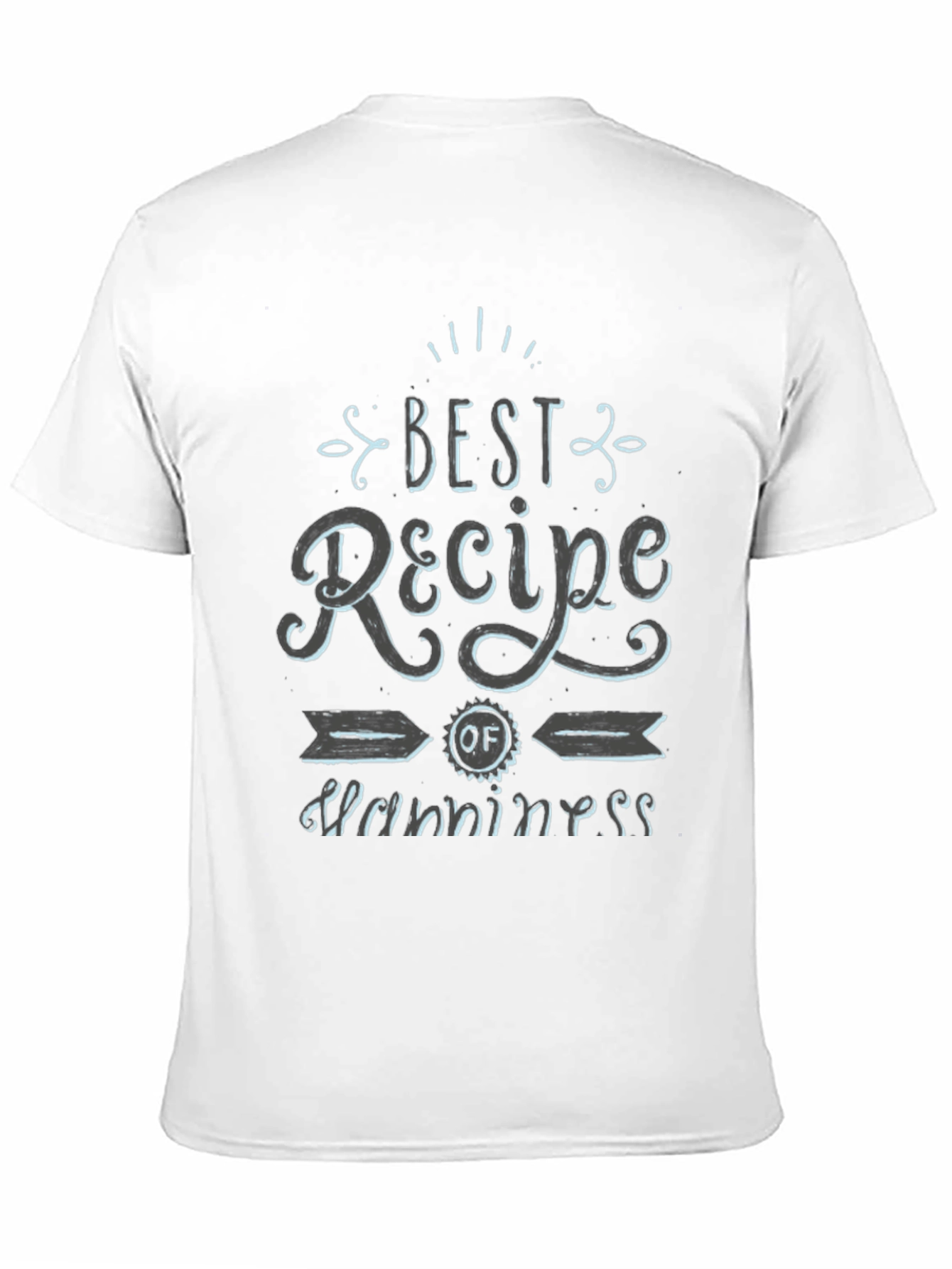 Best Recipe for Happiness Graphic Tee - Black