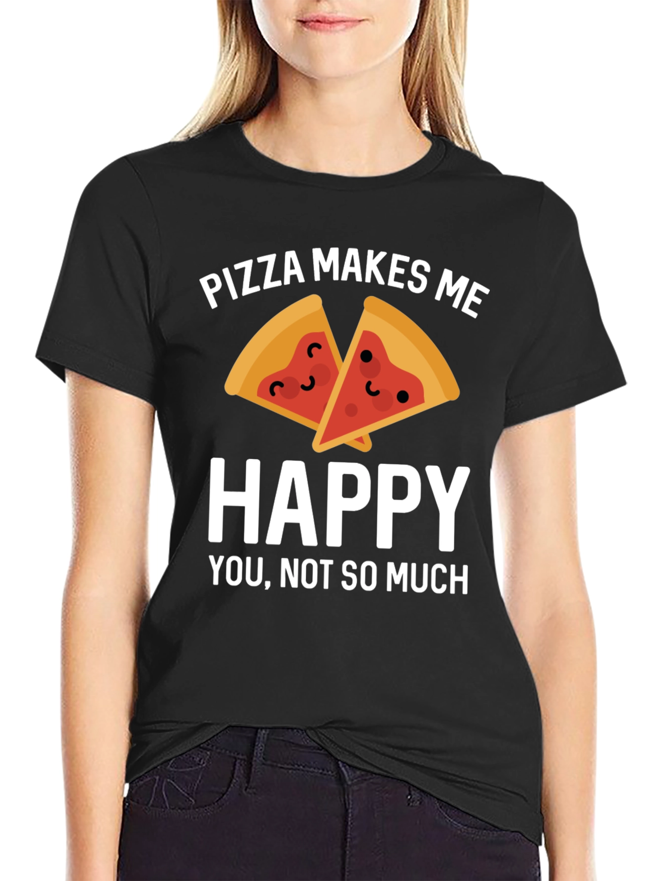 Pizza Makes Me Happy T-Shirt