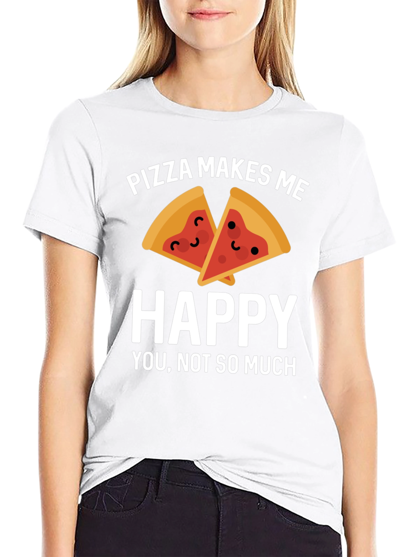 Pizza Makes Me Happy T-Shirt