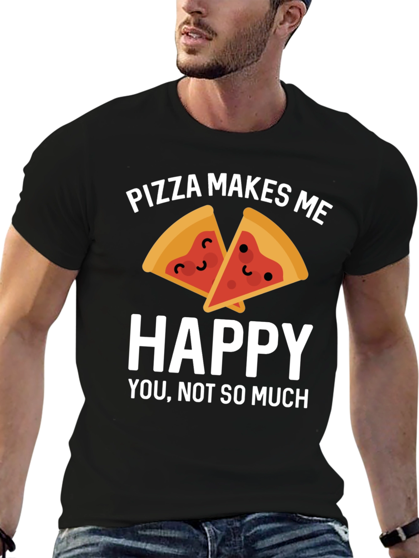 Pizza Makes Me Happy T-Shirt