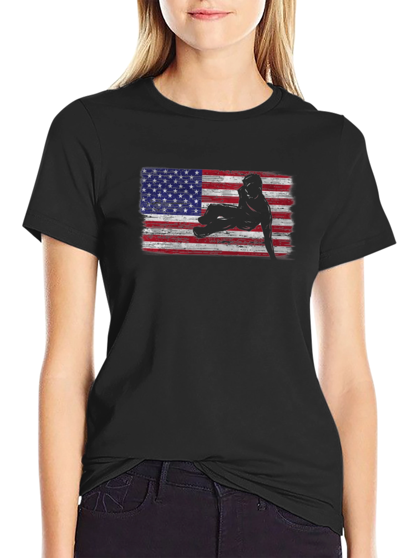 American Flag Trucker T-Shirt