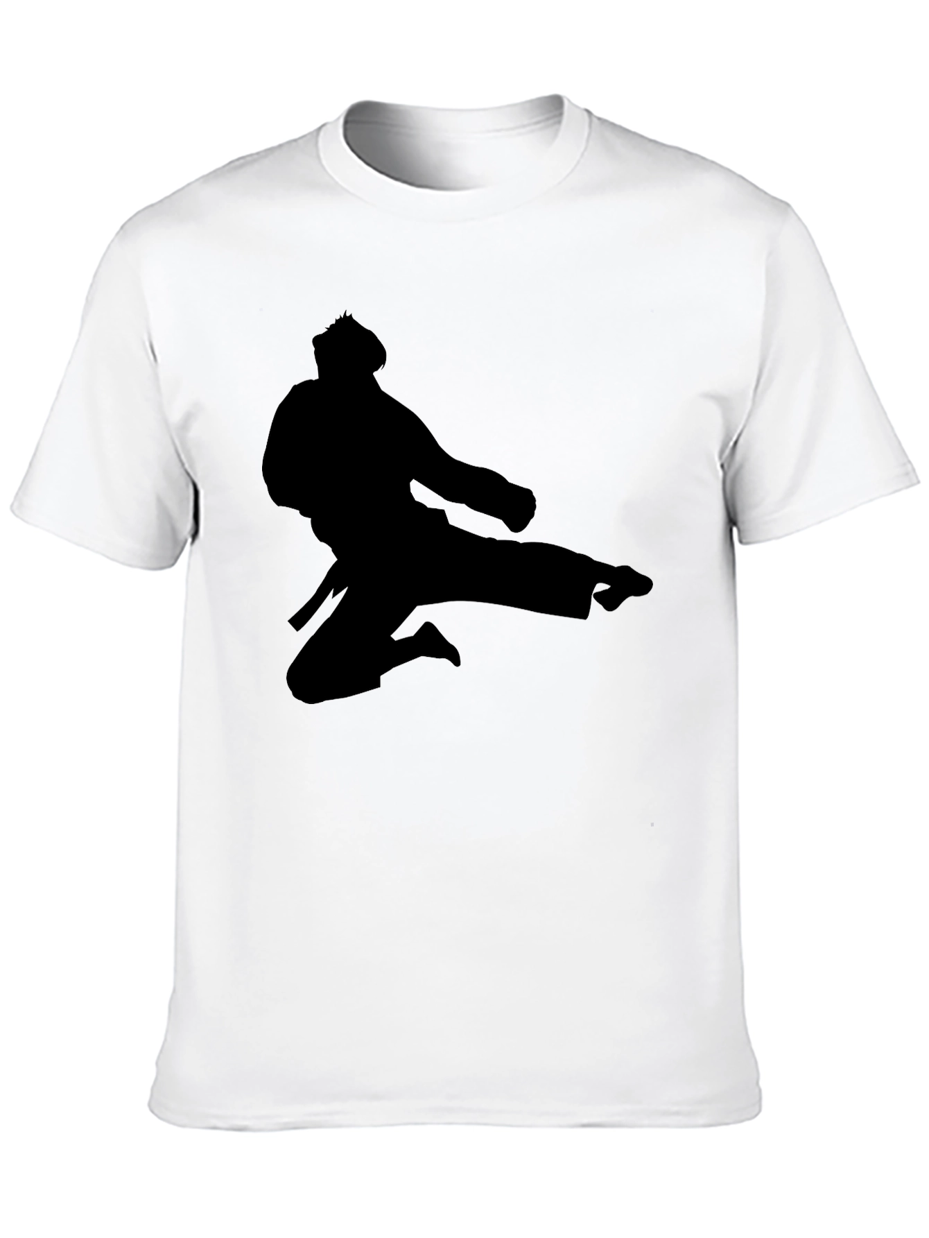 Martial Arts Silhouette Graphic T-Shirt