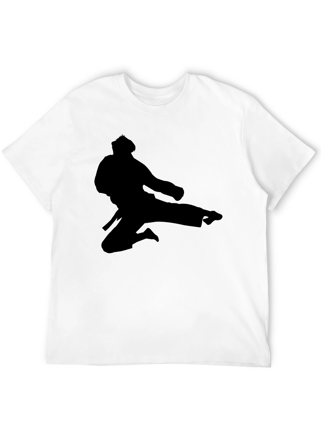 Martial Arts Silhouette Graphic T-Shirt
