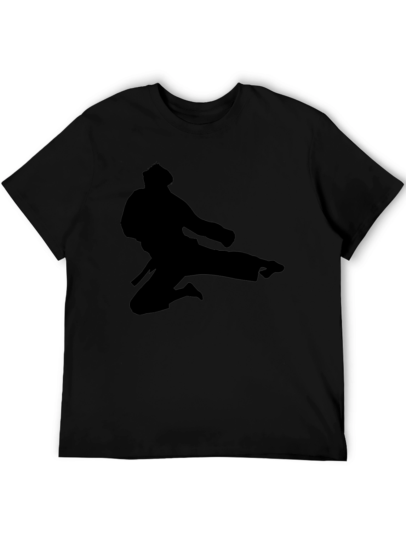 Martial Arts Silhouette Graphic T-Shirt