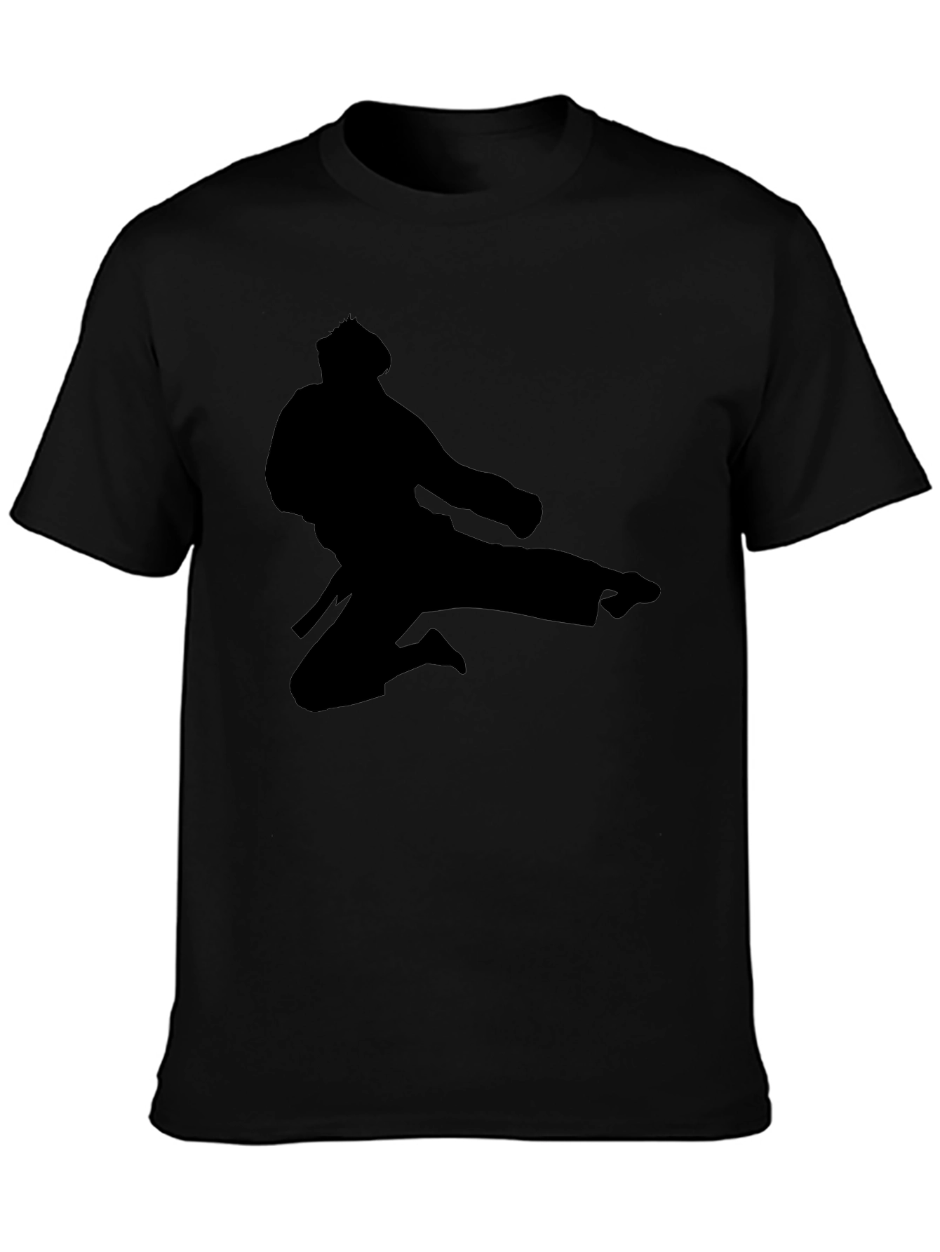 Martial Arts Silhouette Graphic T-Shirt