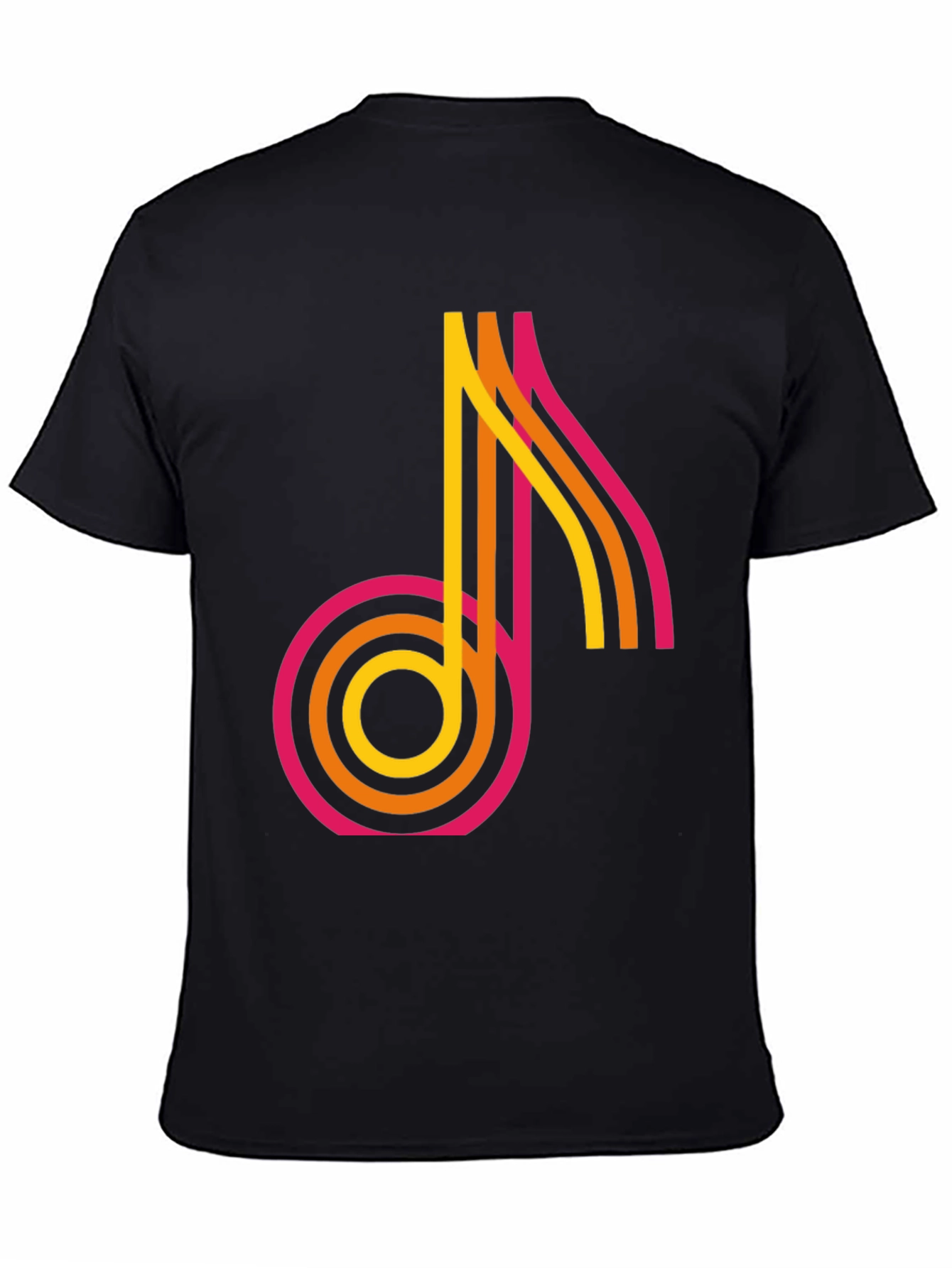 Retro Music Note Graphic Tee - Classic Style