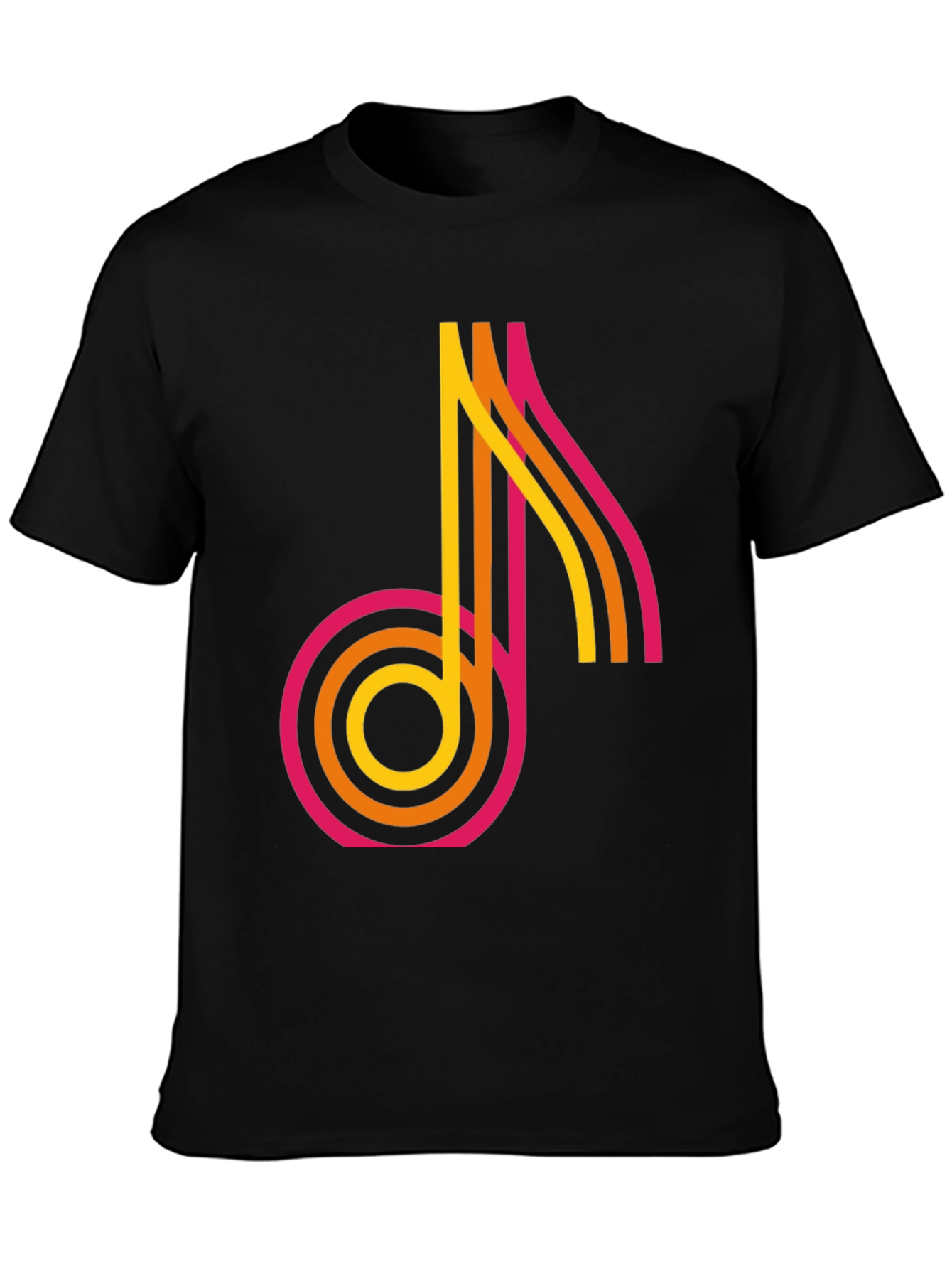 Retro Music Note Graphic Tee - Classic Style