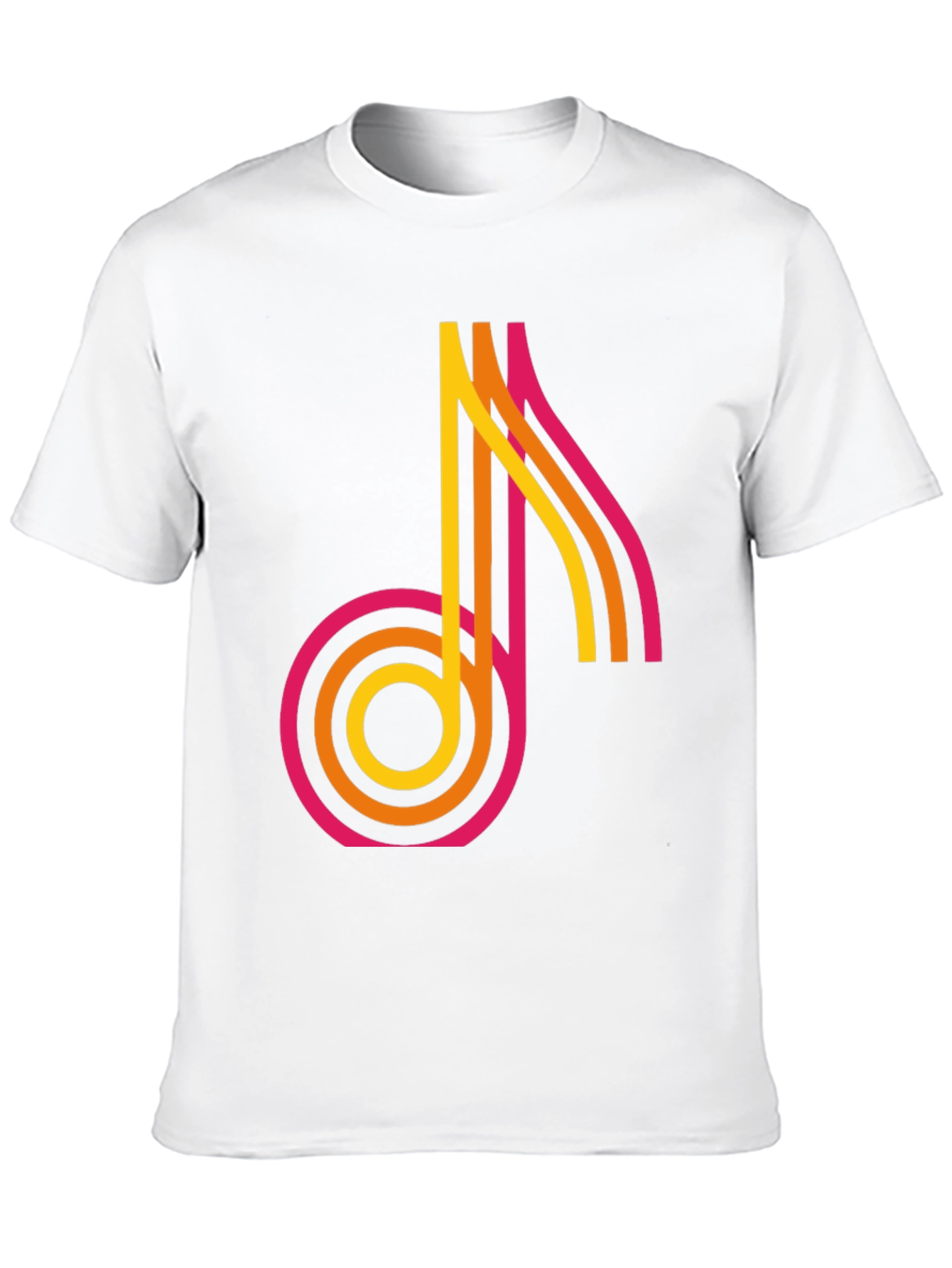 Retro Music Note Graphic Tee - Classic Style