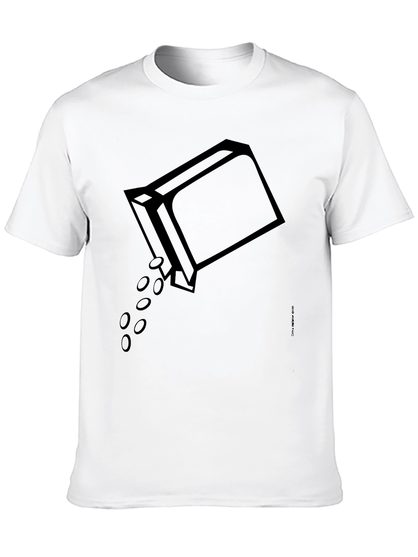 Black T-Shirt with Graphic Box Design