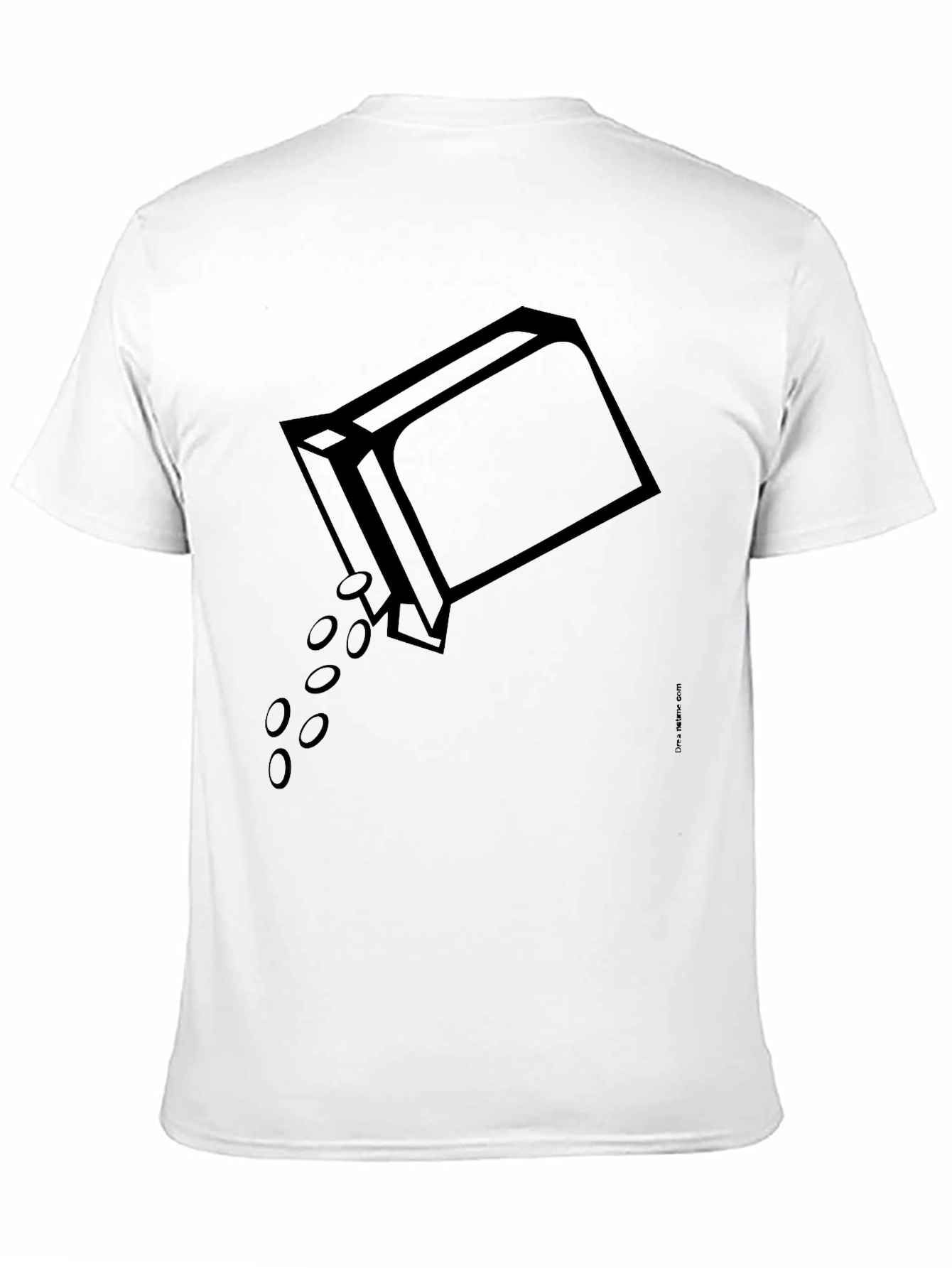 Black T-Shirt with Graphic Box Design