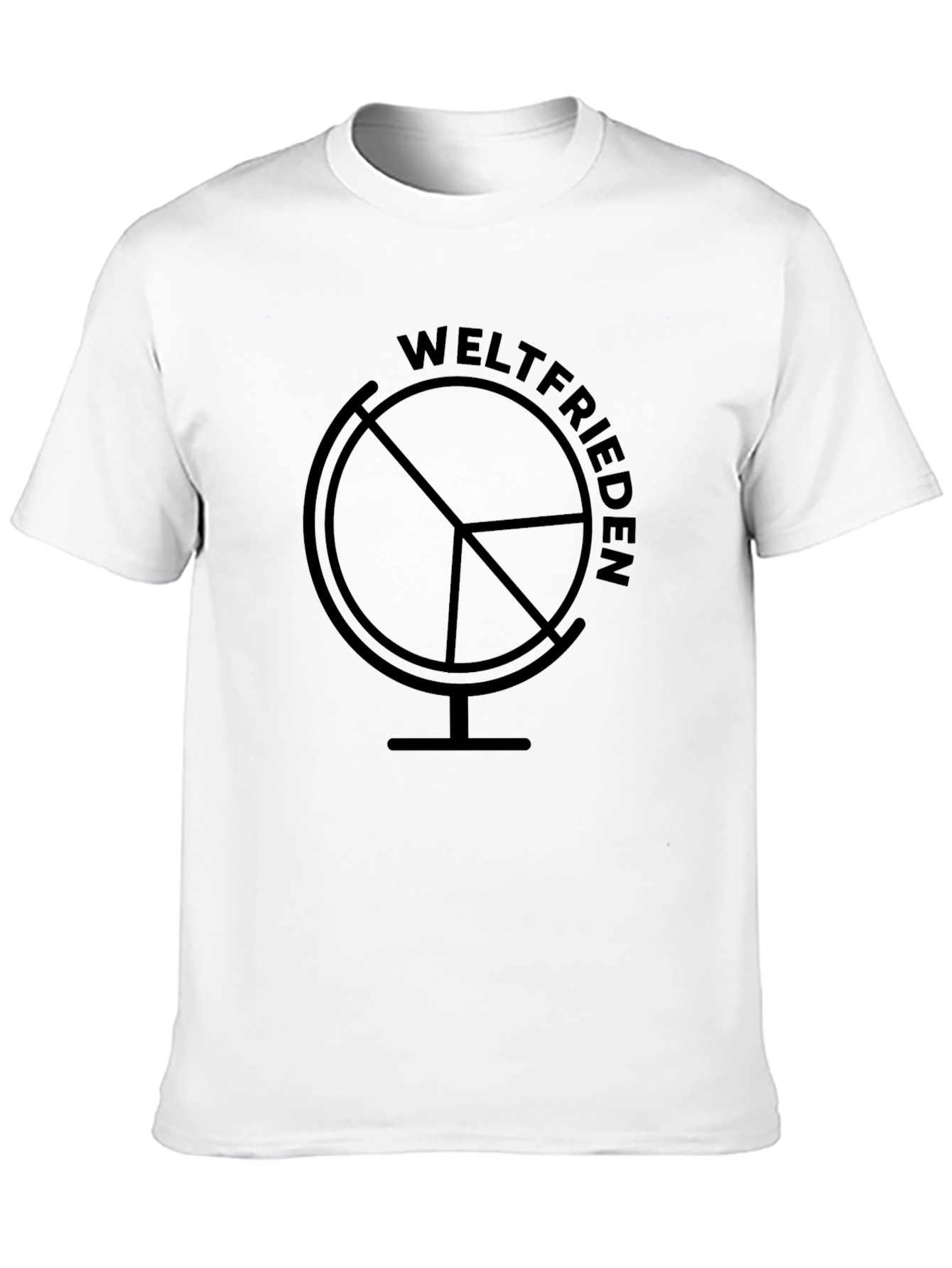 Weltfrieden Globe Black T-Shirt