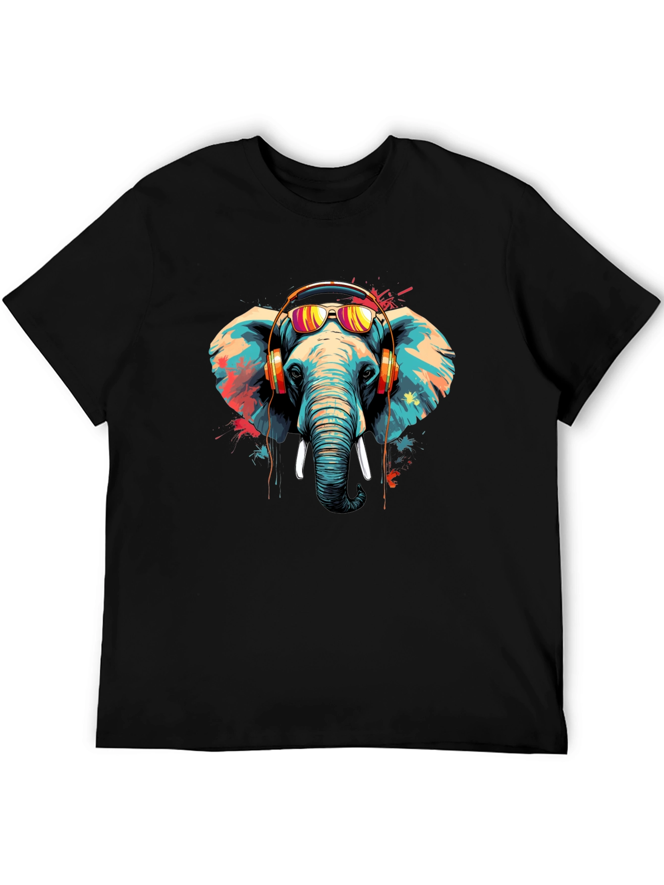 Cool Elephant Graphic Tee - Music Lover Edition