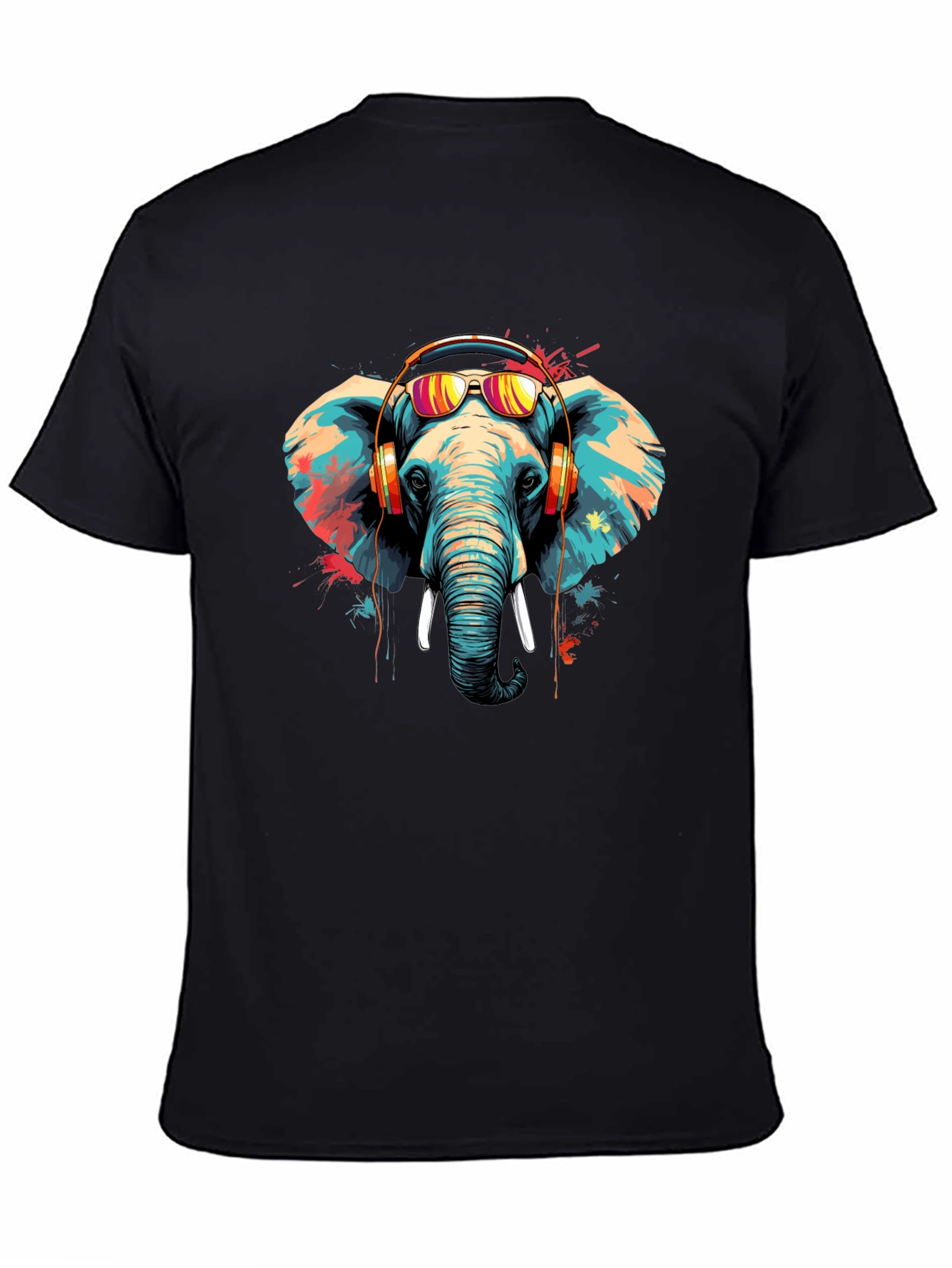 Cool Elephant Graphic Tee - Music Lover Edition