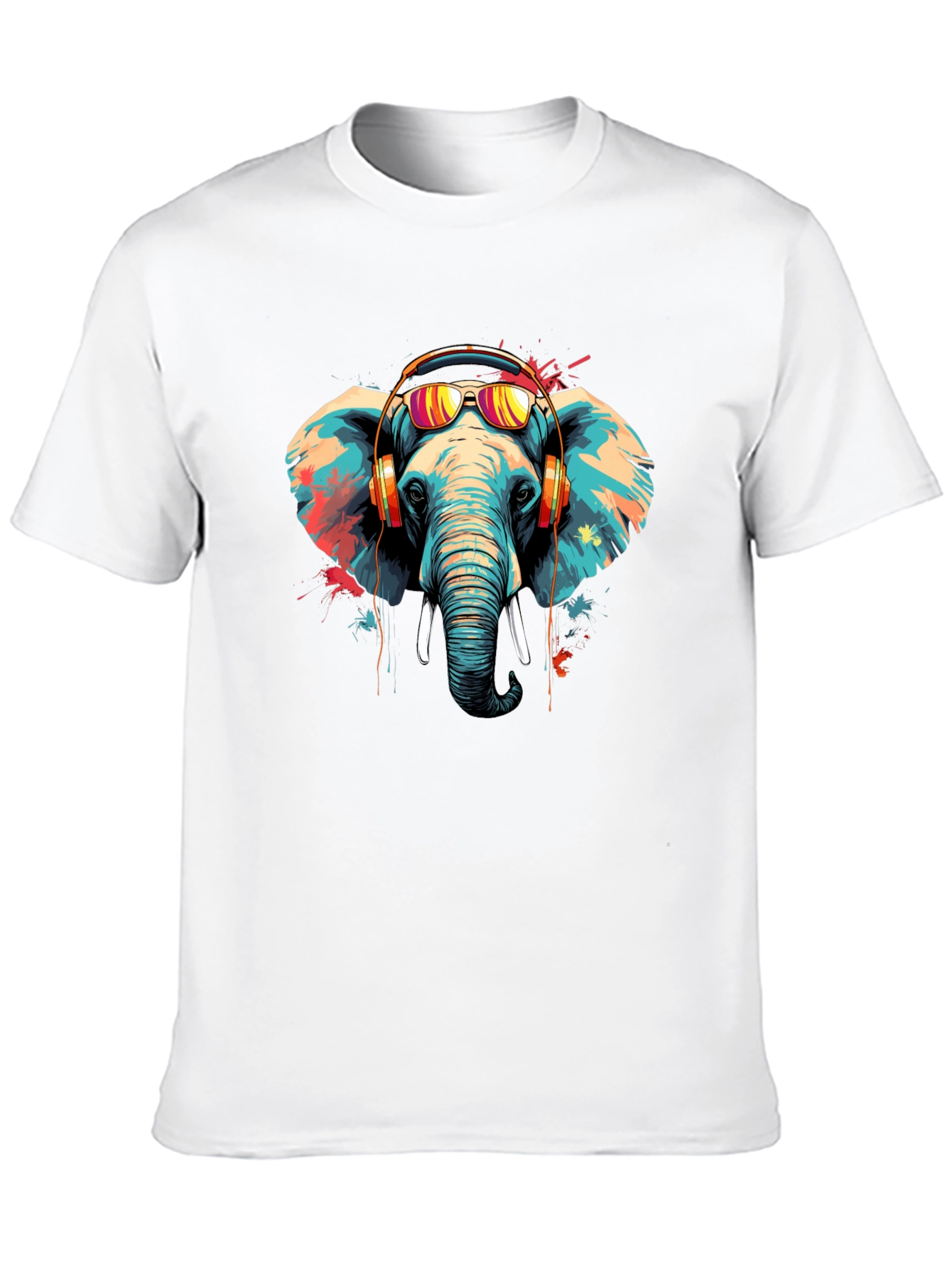 Cool Elephant Graphic Tee - Music Lover Edition