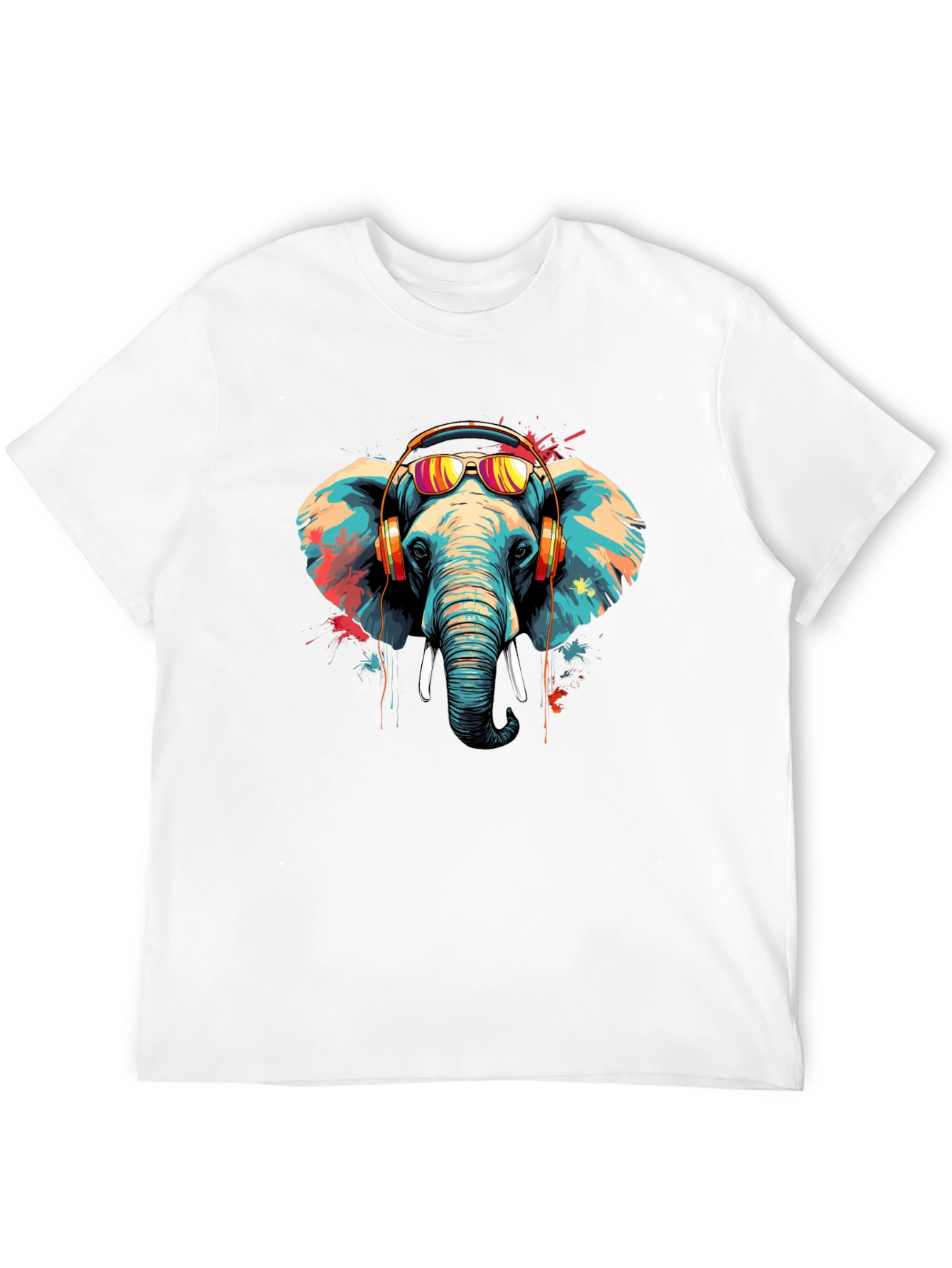 Cool Elephant Graphic Tee - Music Lover Edition