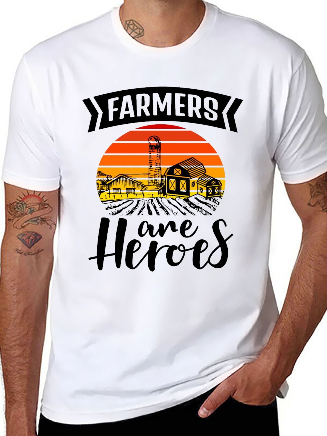 Farmers are Heroes Graphic Tee
