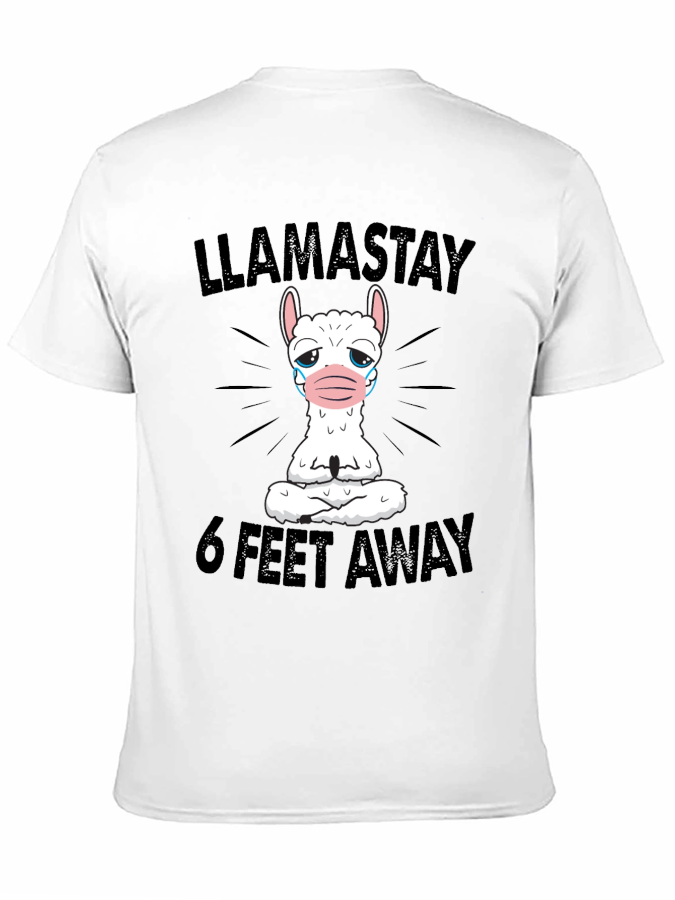 Llama Stay 6 Feet Away Graphic Tee
