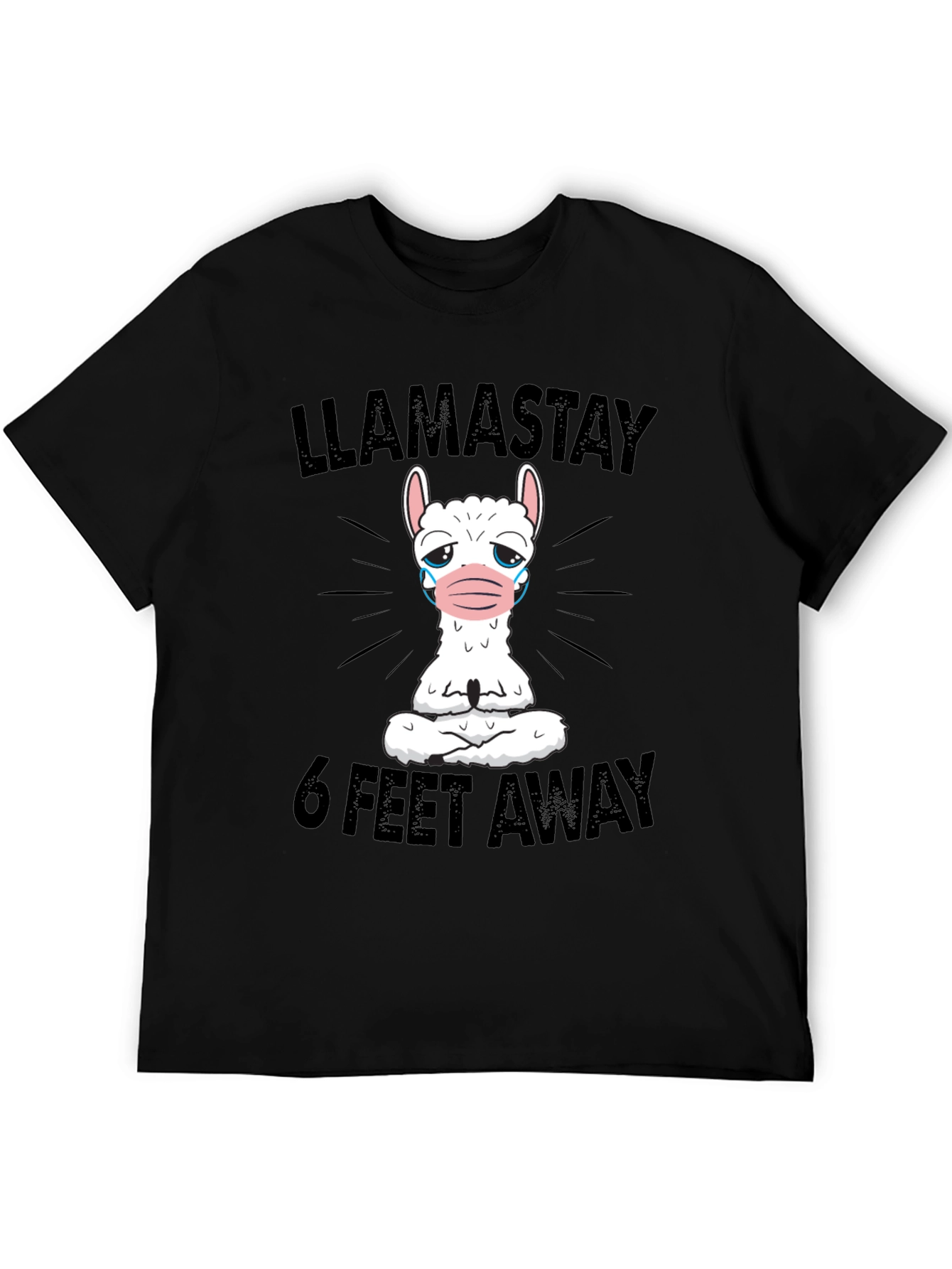 Llama Stay 6 Feet Away Graphic Tee