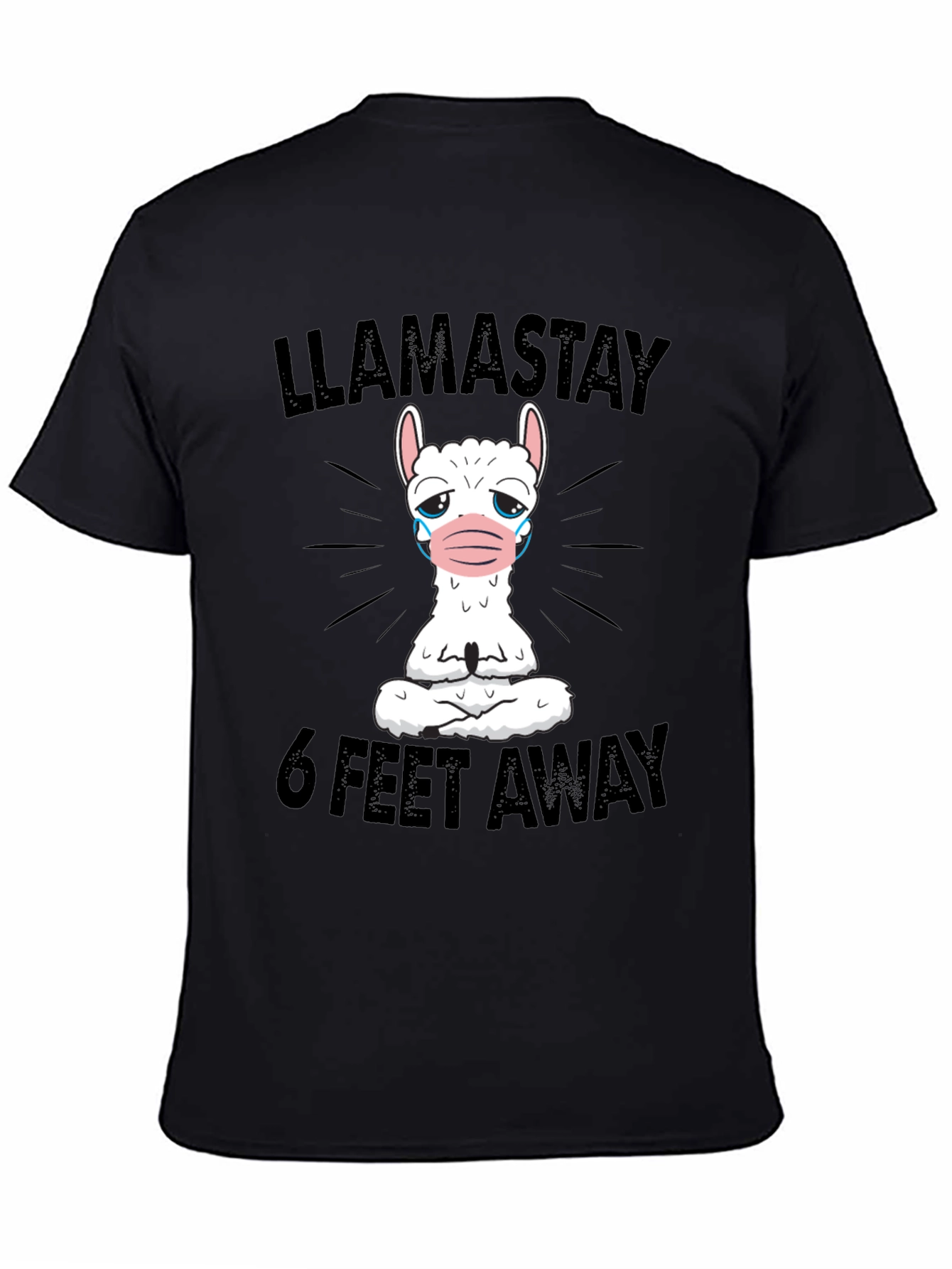 Llama Stay 6 Feet Away Graphic Tee
