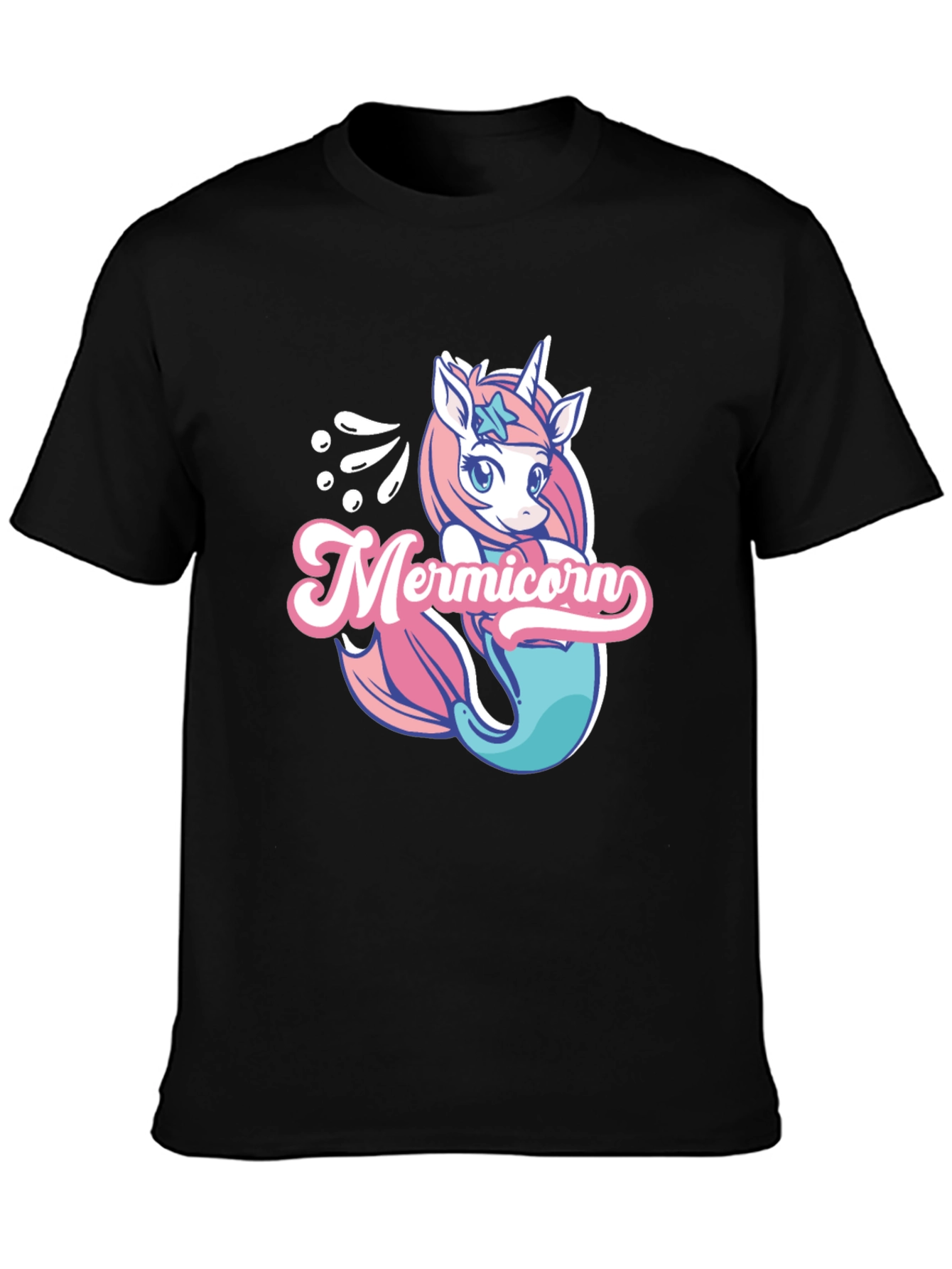 Mermicorn Black T-Shirt