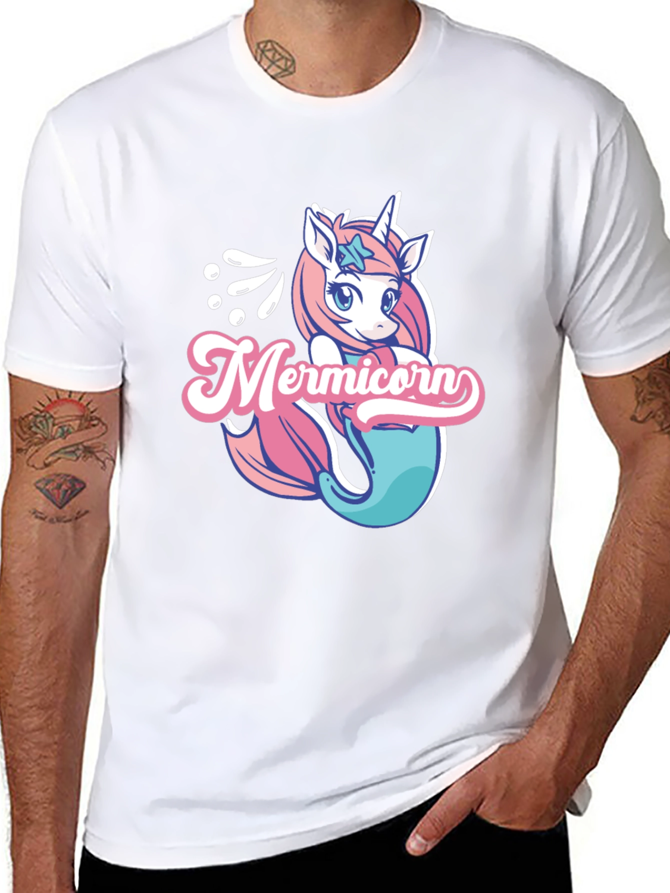 Mermicorn Black T-Shirt