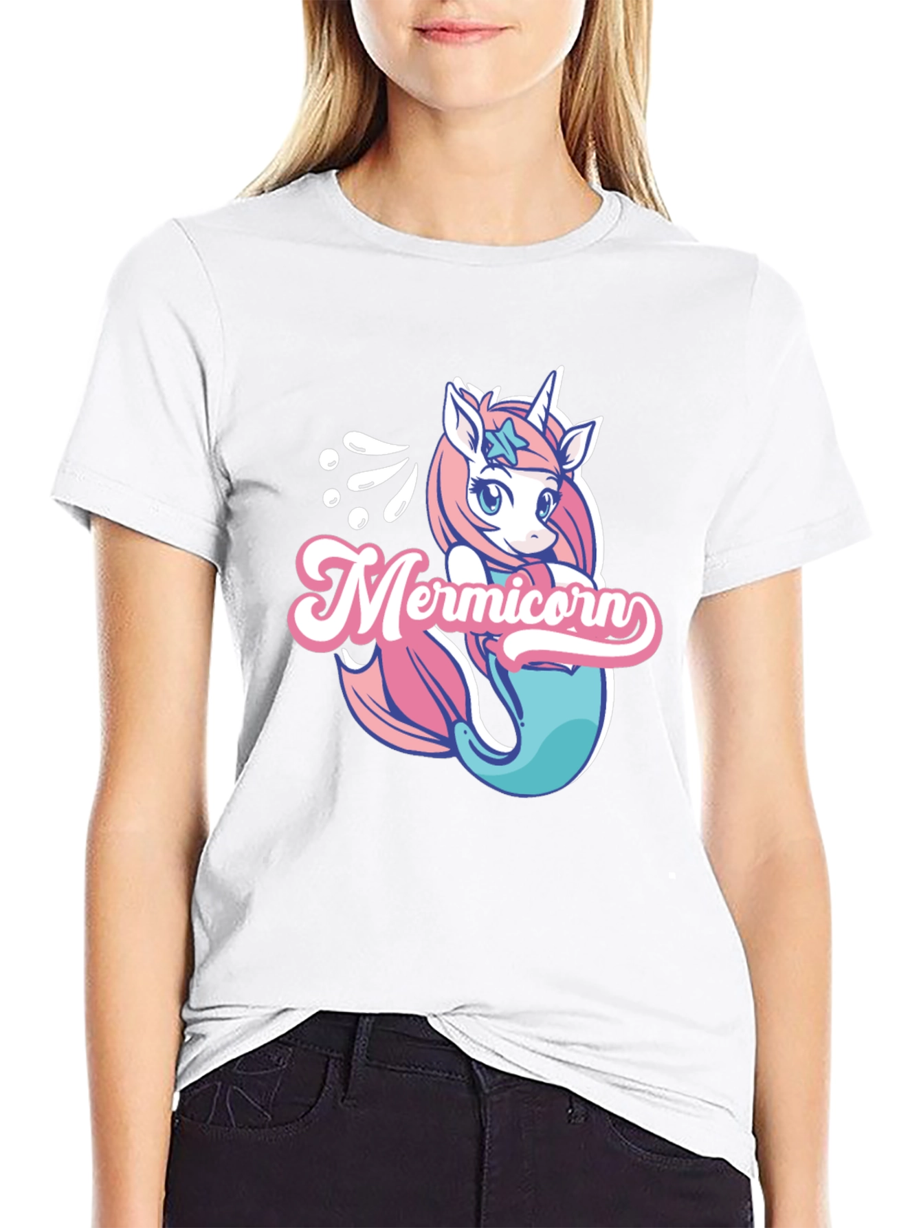 Mermicorn Black T-Shirt
