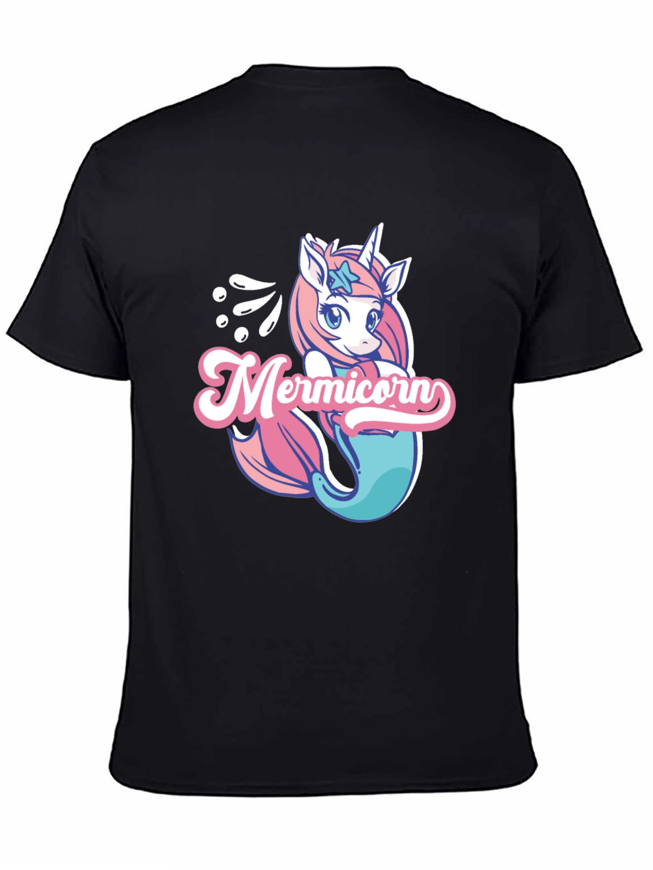 Mermicorn Black T-Shirt