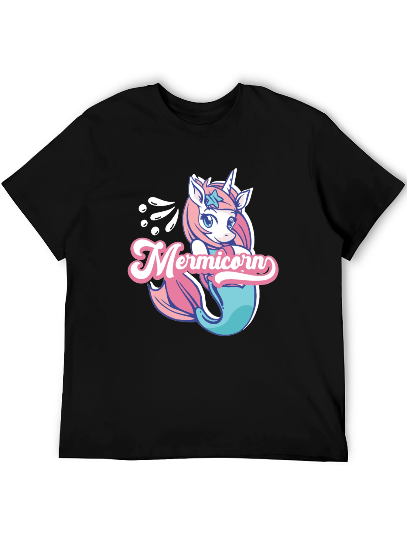Mermicorn Black T-Shirt