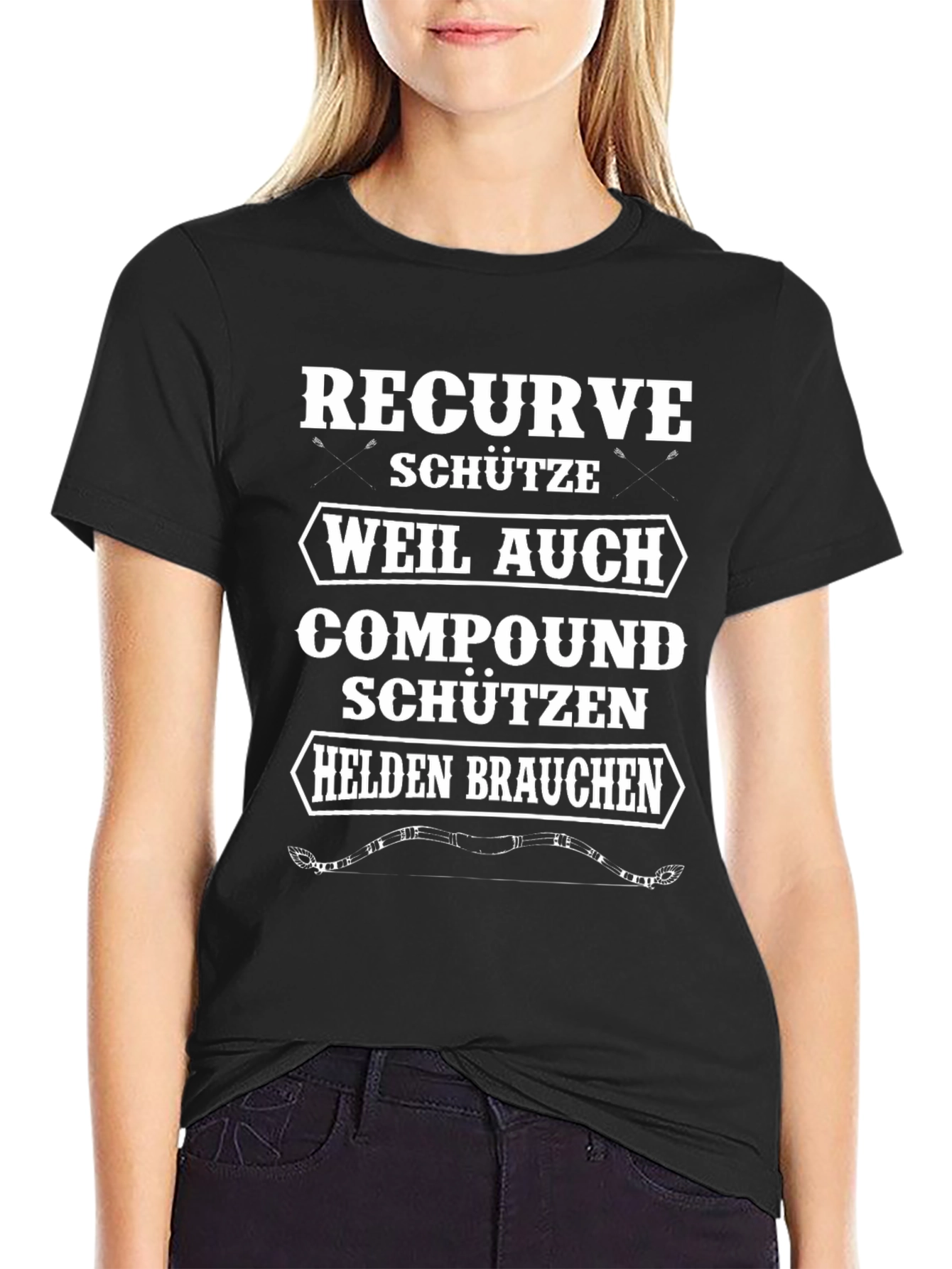 Recurve Archer T-Shirt - Compound Bow Humor Tee