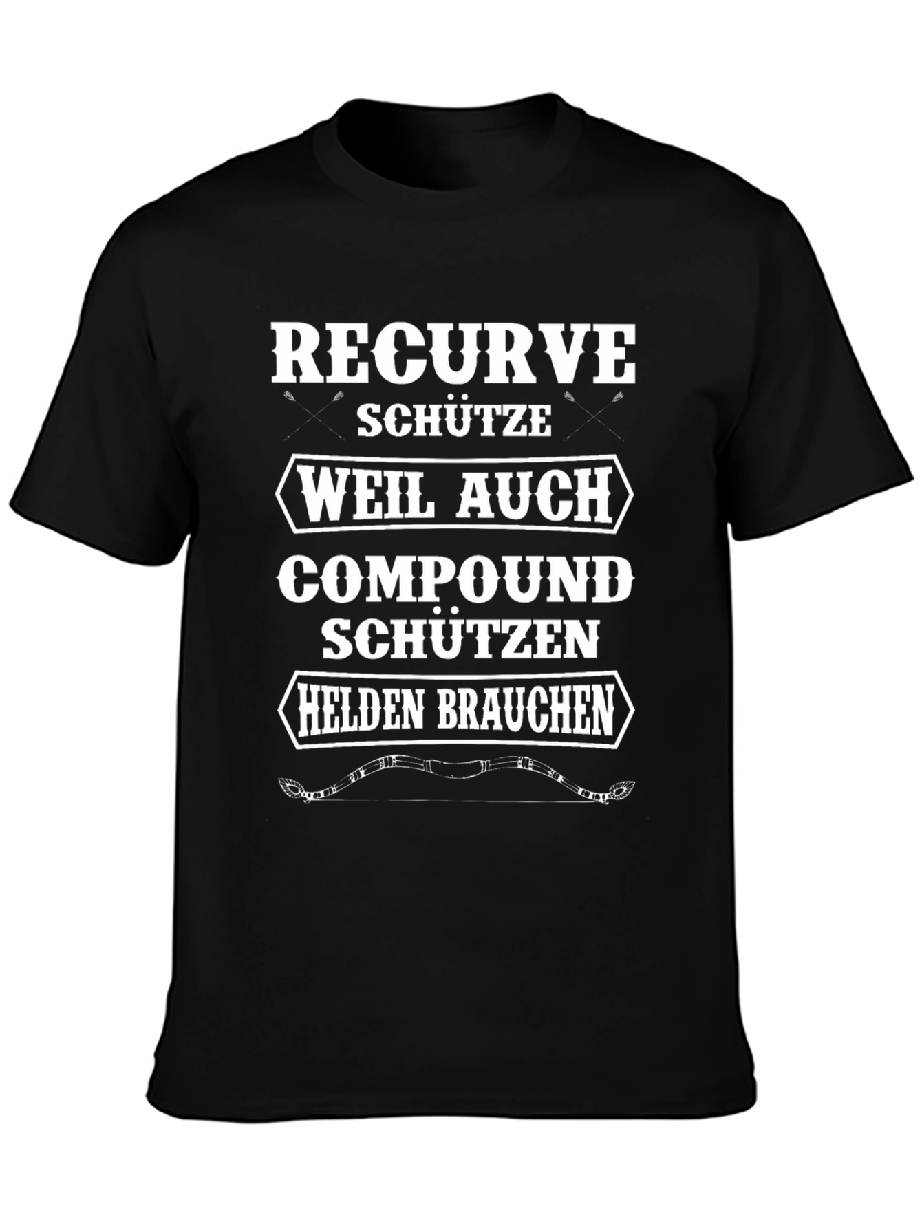 Recurve Archer T-Shirt - Compound Bow Humor Tee