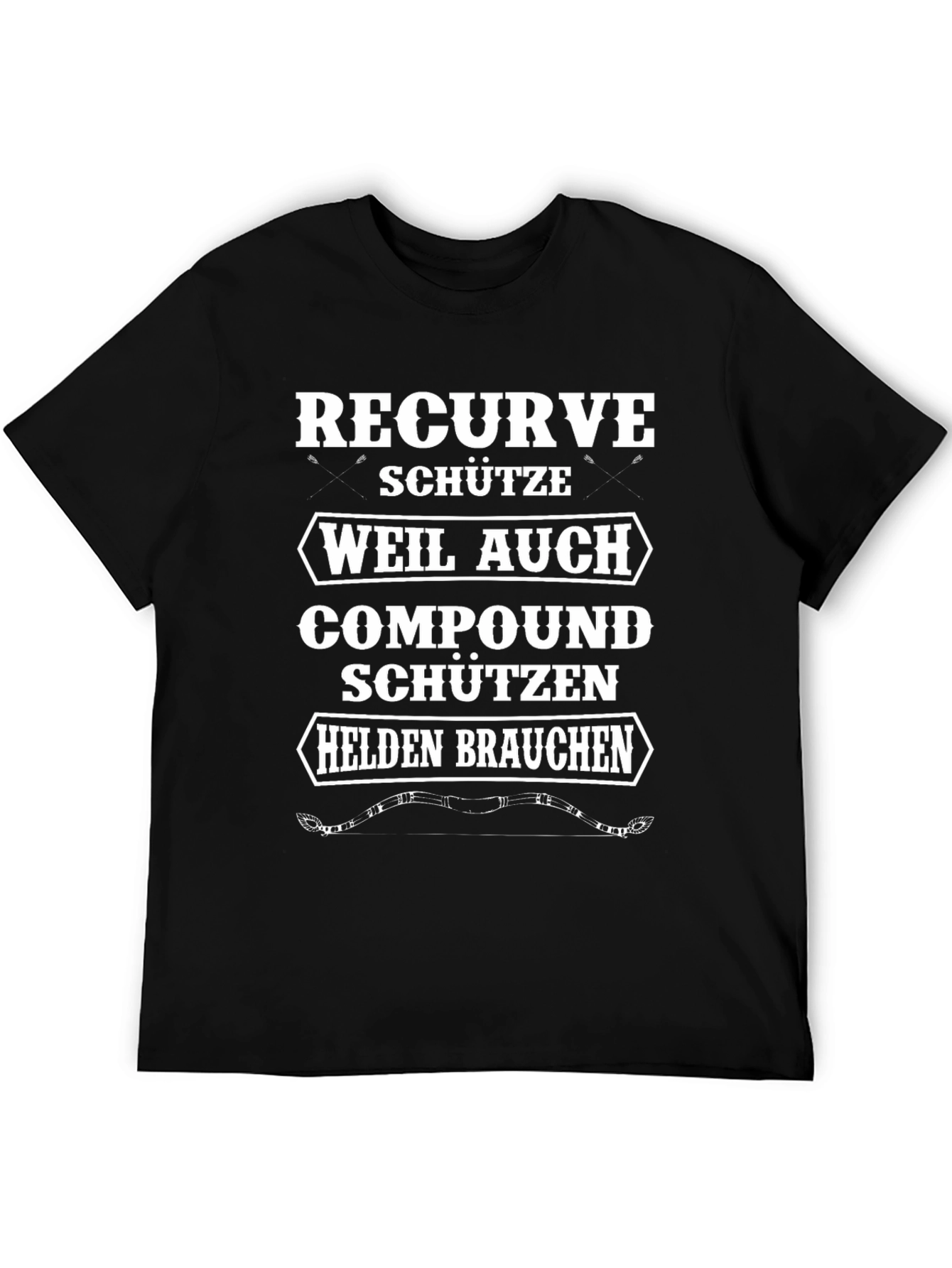 Recurve Archer T-Shirt - Compound Bow Humor Tee