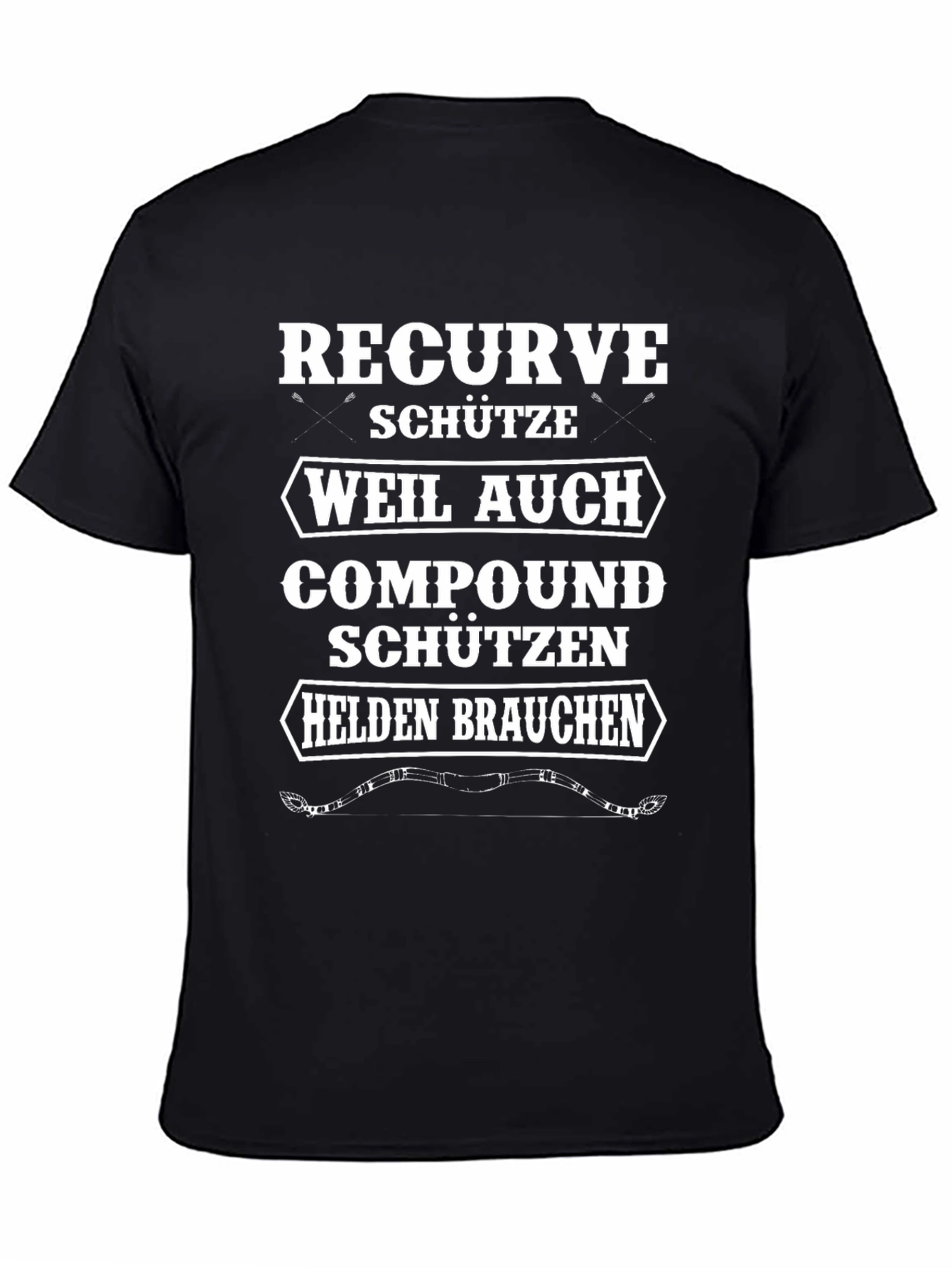 Recurve Archer T-Shirt - Compound Bow Humor Tee