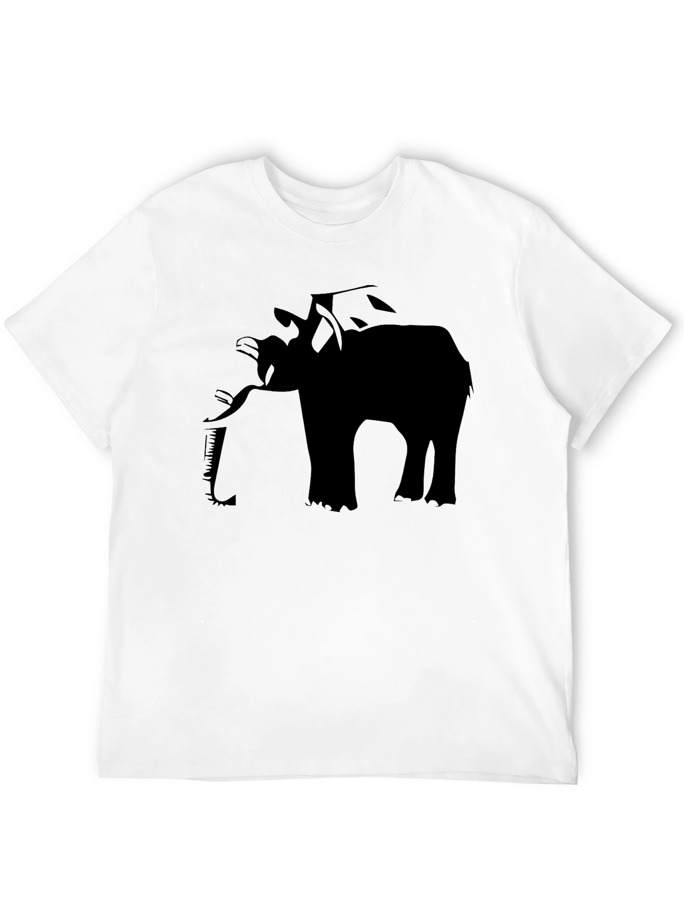 Elephant Graphic Black T-Shirt