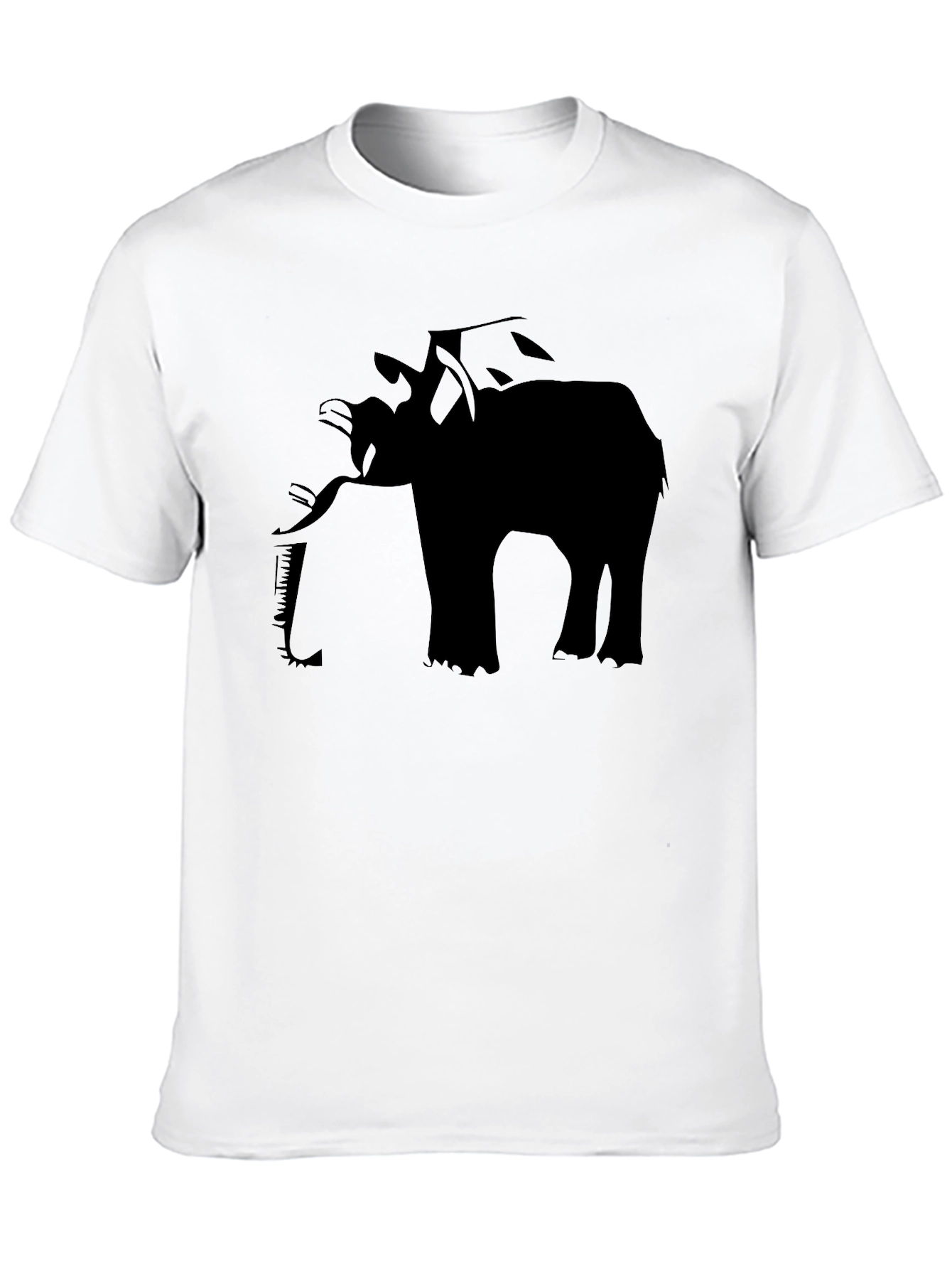 Elephant Graphic Black T-Shirt
