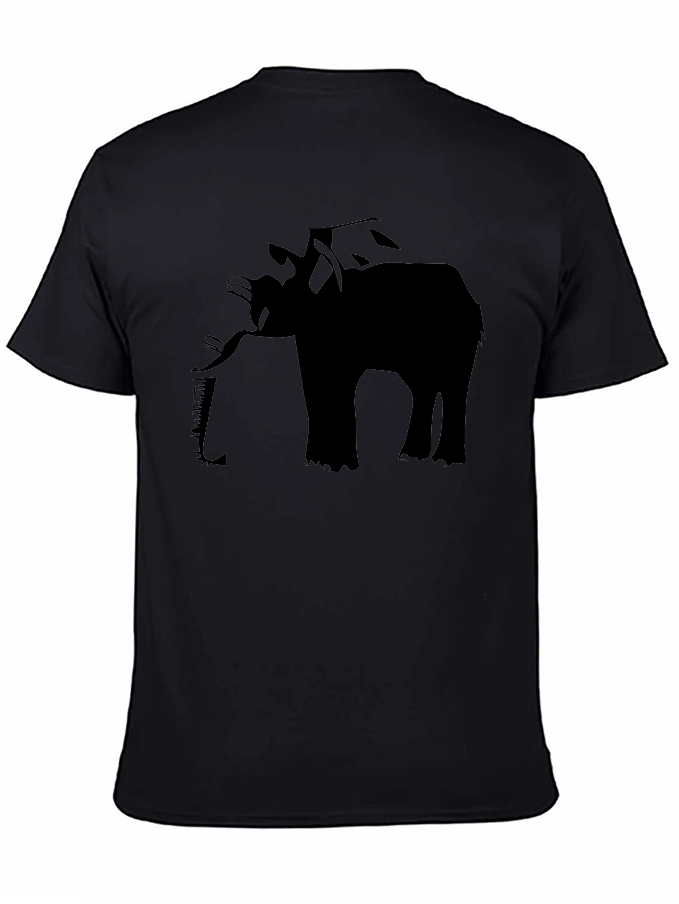 Elephant Graphic Black T-Shirt