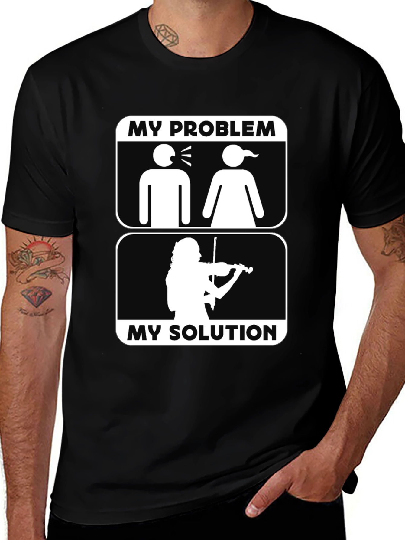 My Problem My Solution T-Shirt Violin Lover