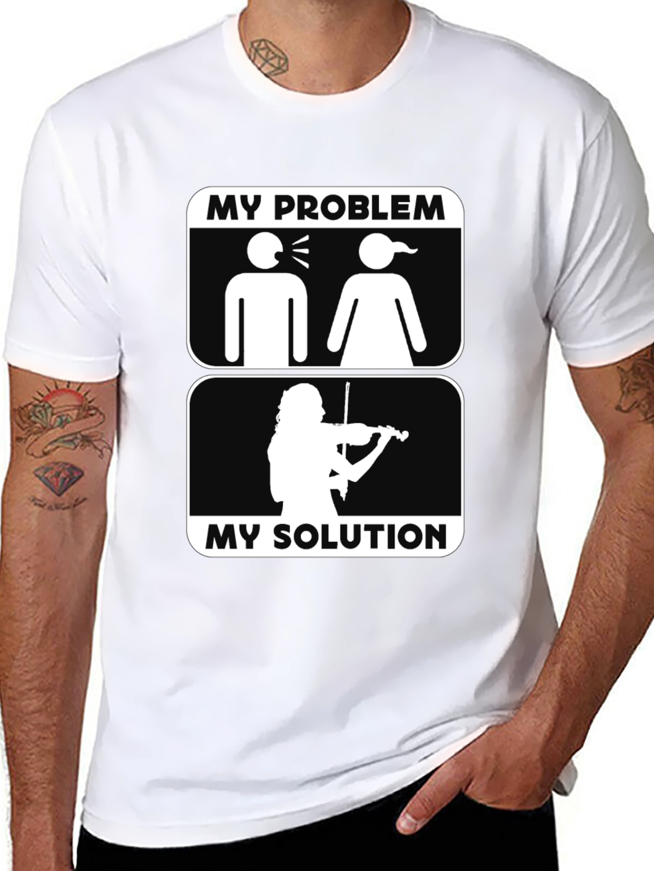 My Problem My Solution T-Shirt Violin Lover