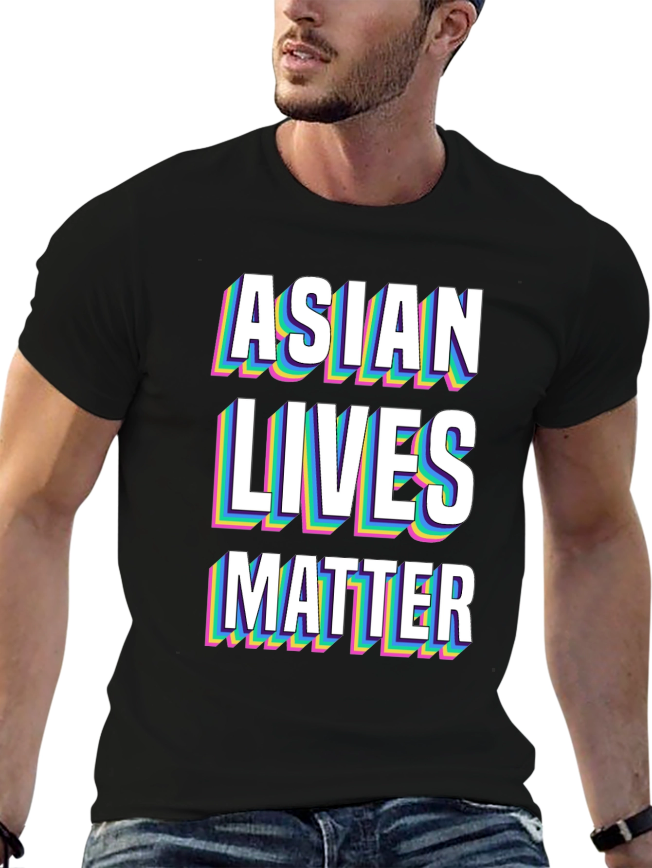Asian Lives Matter Graphic Tee - Black