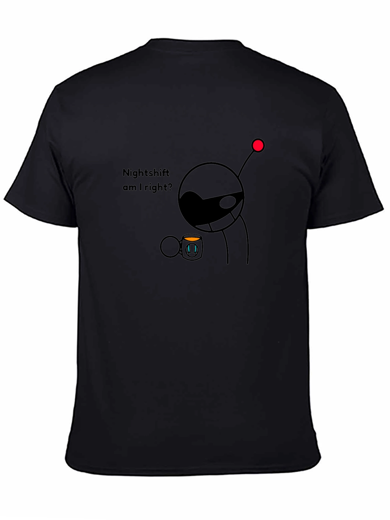 Nightshift Reddit Alien Black T-Shirt