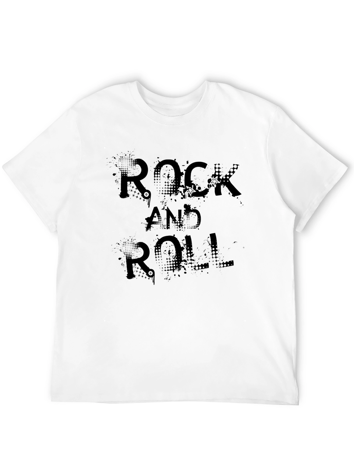 Rock and Roll Graphic Tee - Black
