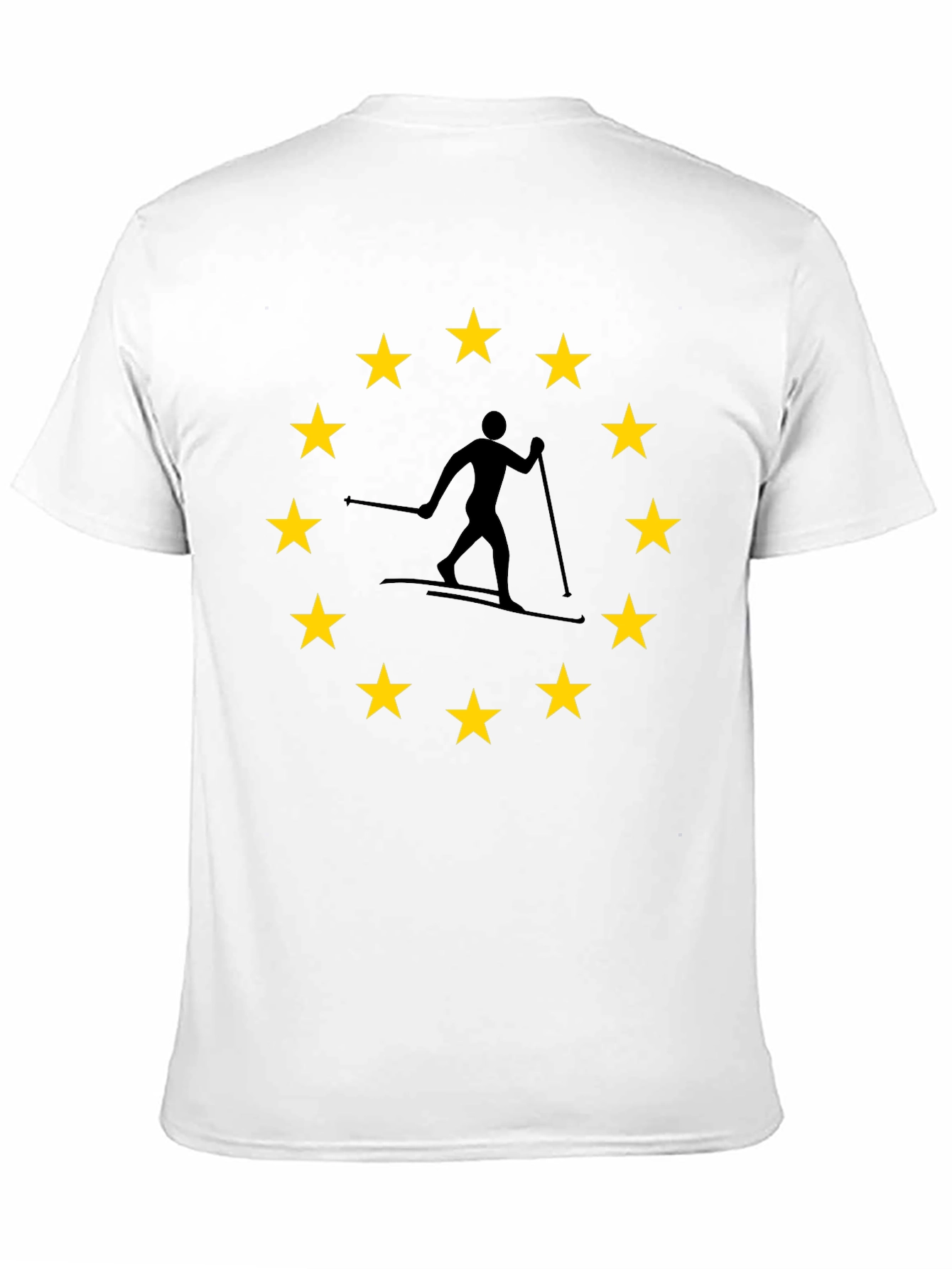 EU Skier T-Shirt: European Union Skiing